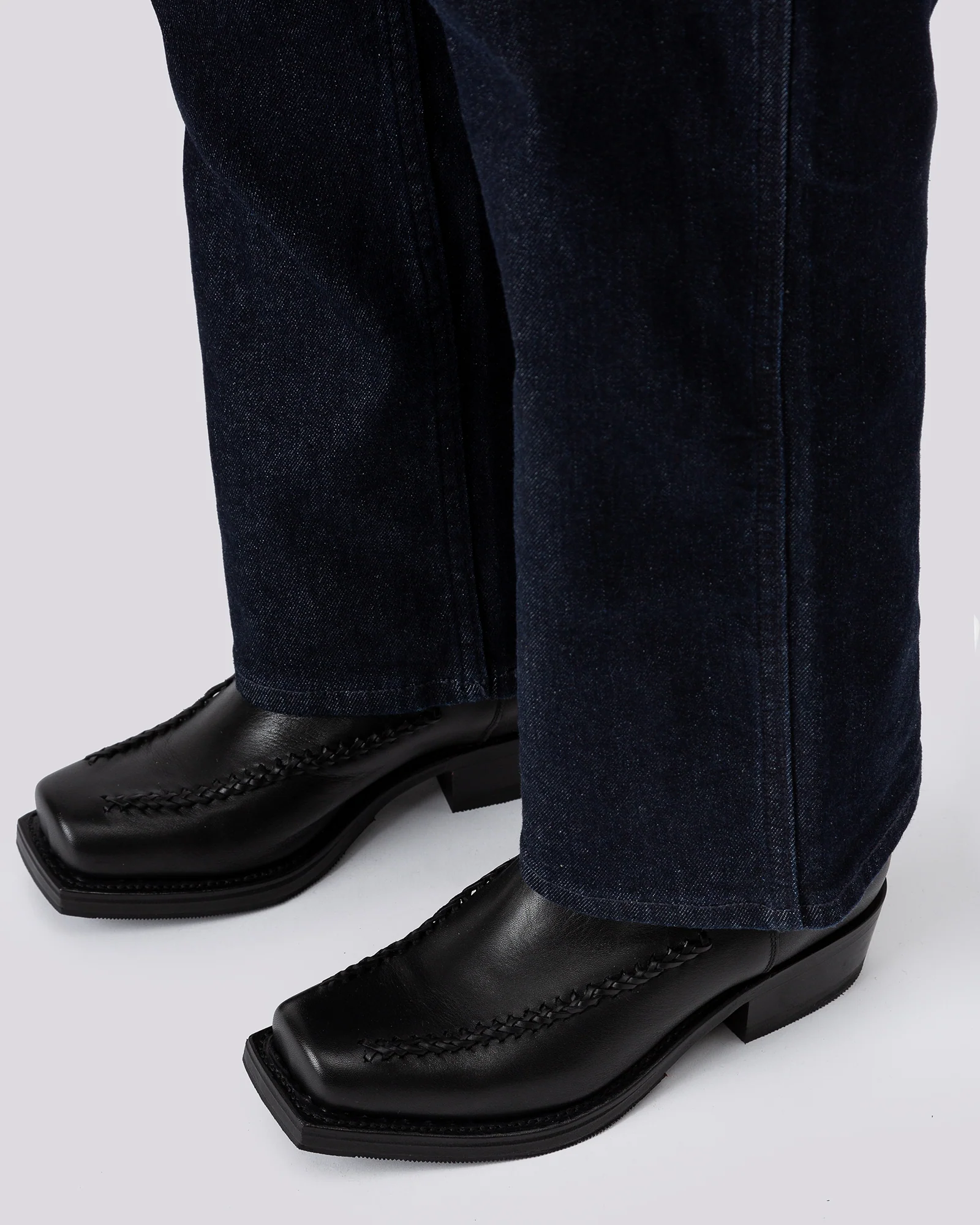 AGULLA - Square-Toe Braided Detail Chelsea Boot - Image 7