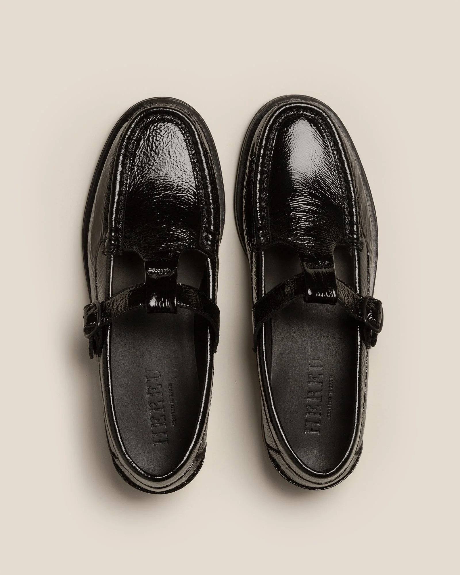 ALBER CRINKLED GLOSSY - T-bar Loafer - Image 3