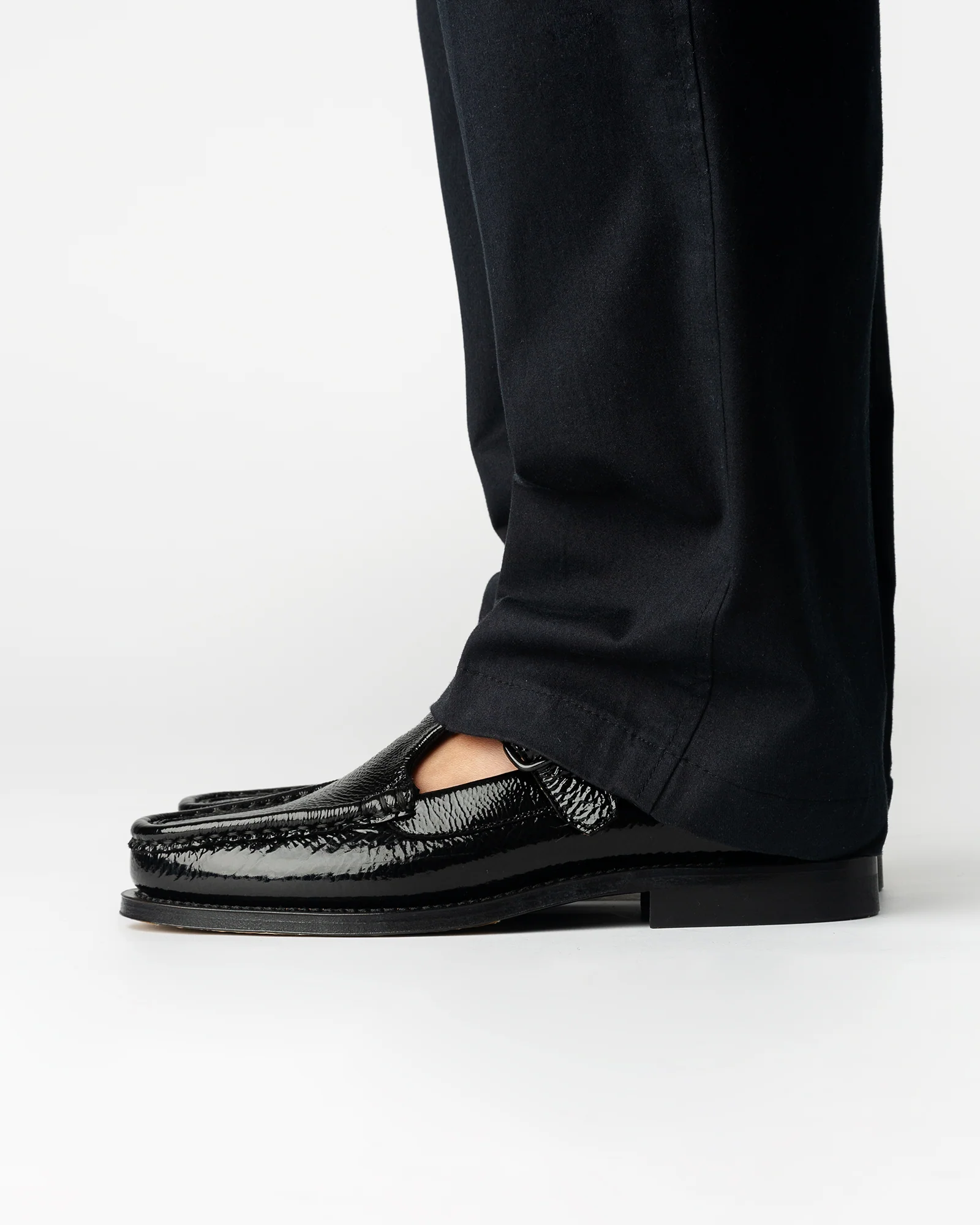 ALBER CRINKLED GLOSSY - T-bar Loafer - Image 6