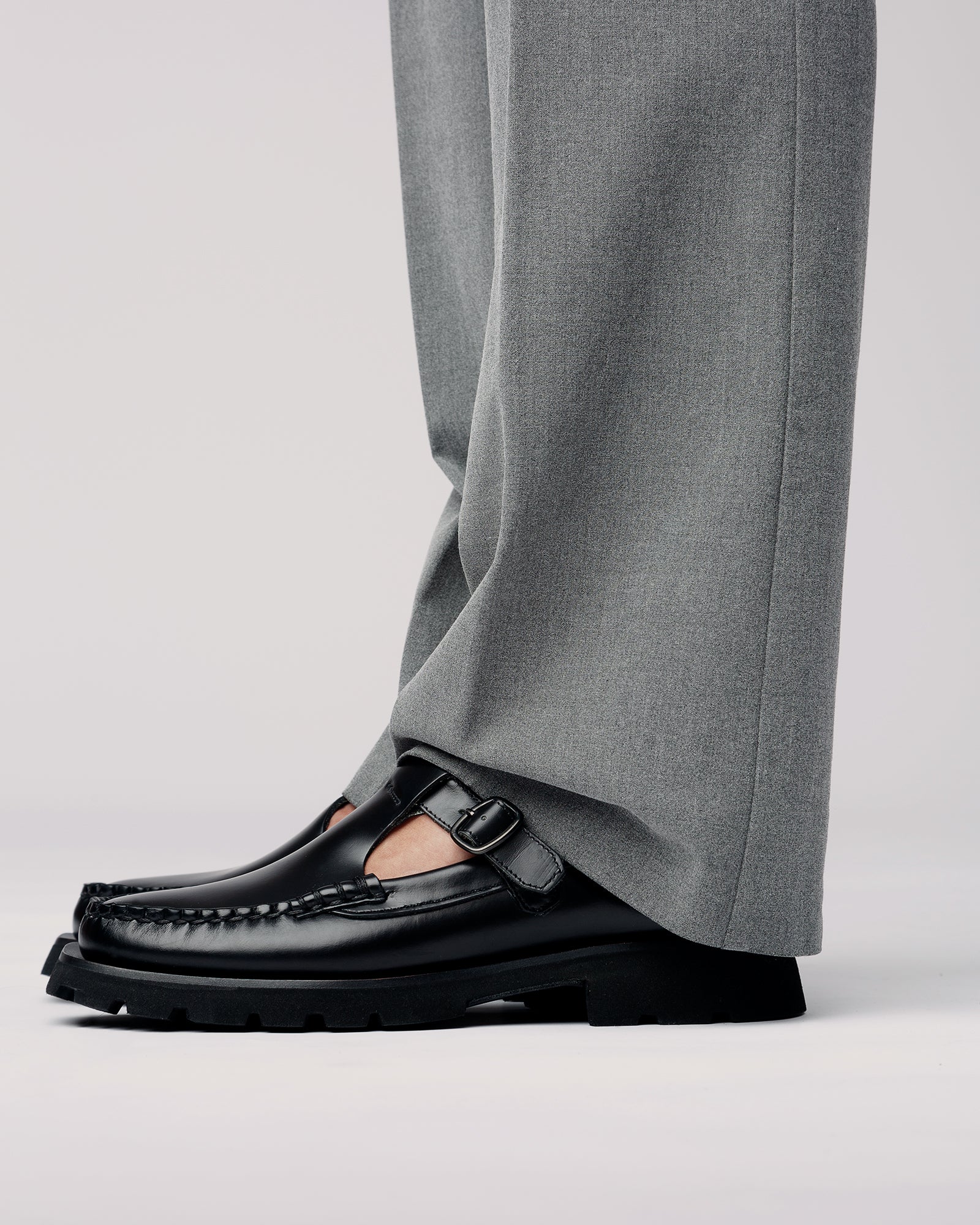 ALBER SPORT - Tread Sole T-Bar Loafer - Image 6