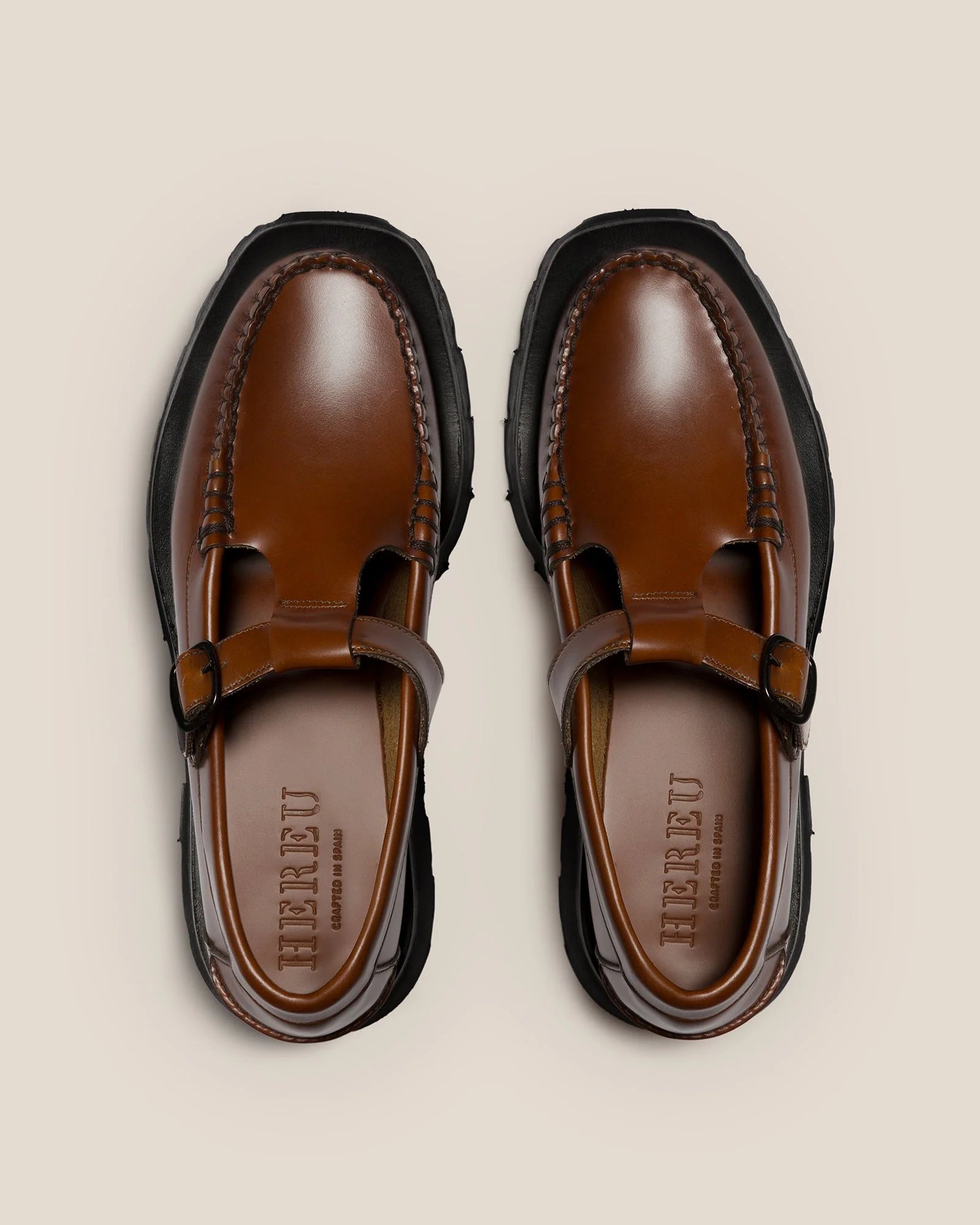 ALBER SPORT - Tread Sole T-Bar Loafer - Image 3