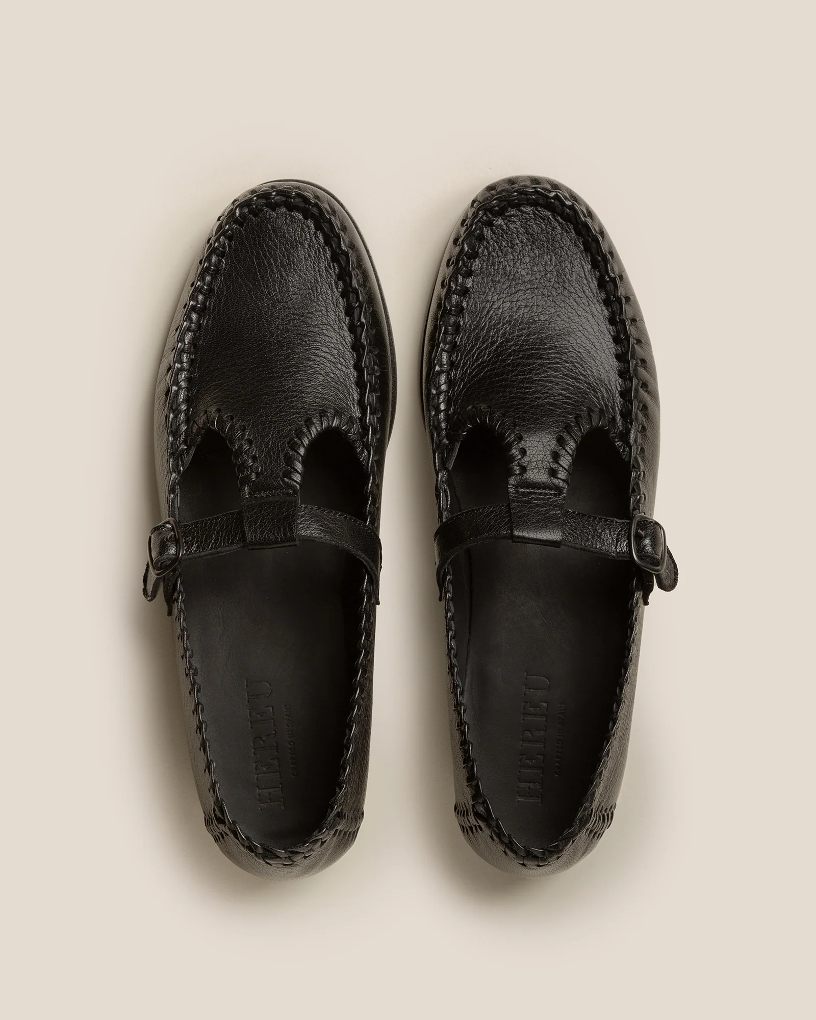ALCOVER SUPPLE SHINY - Men's Braided Seams T-bar Loafer - Image 2