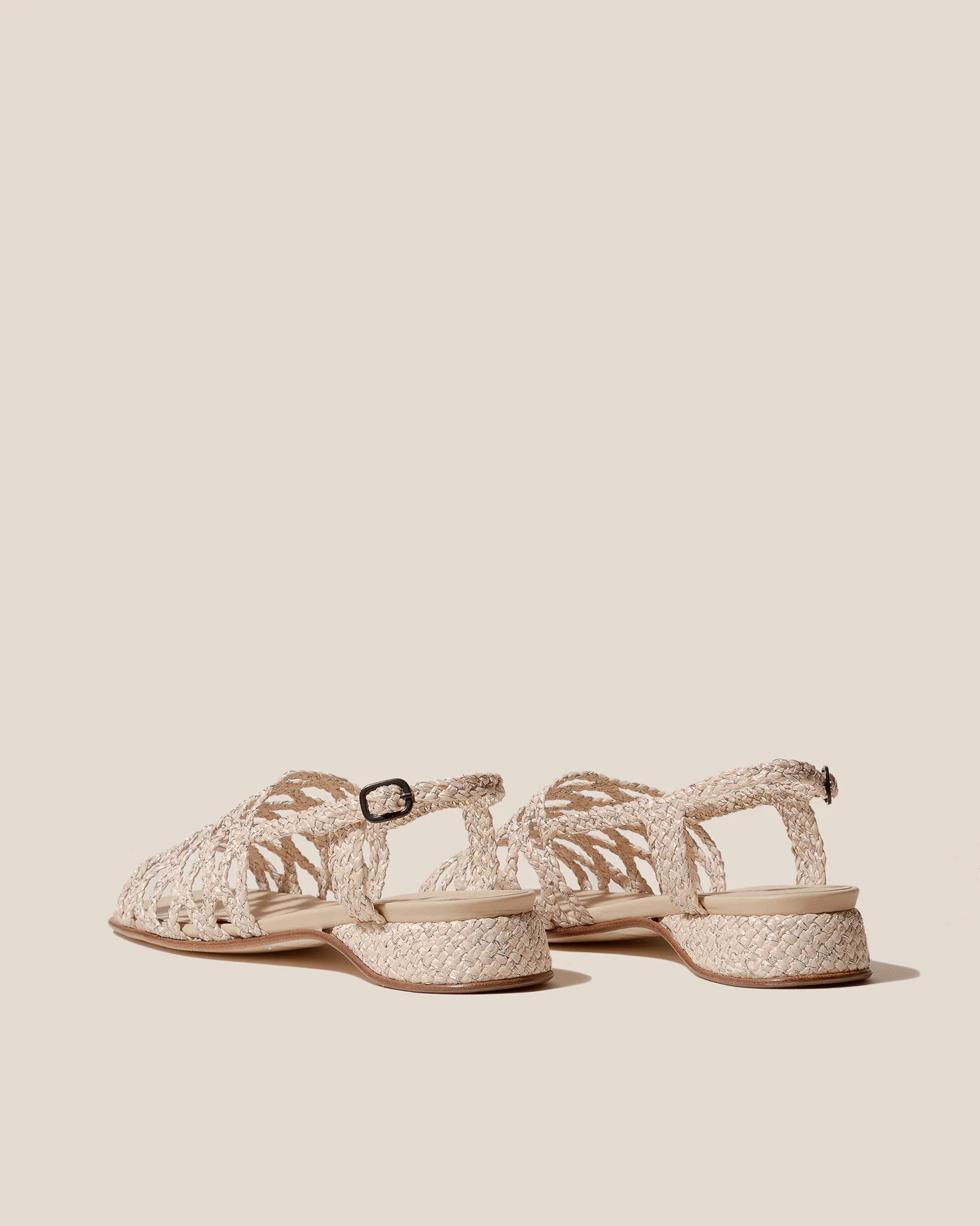 ALZIRA RAFFIA LUREX - Woven Slingback Sandal - Image 3