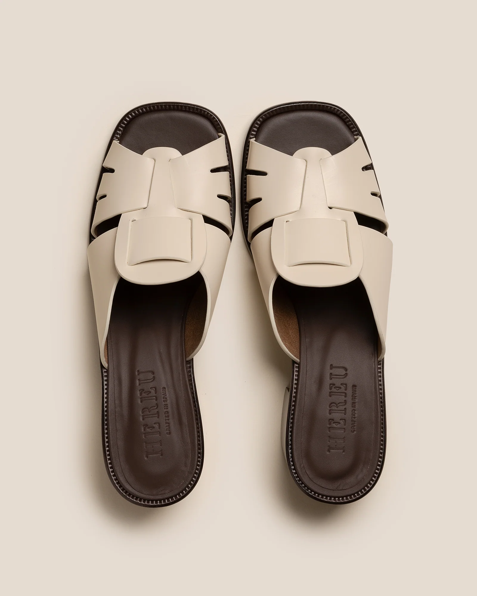 ANCORA SQUARED HEELED SLIDE - Heeled Fisherman Slide - Image 2