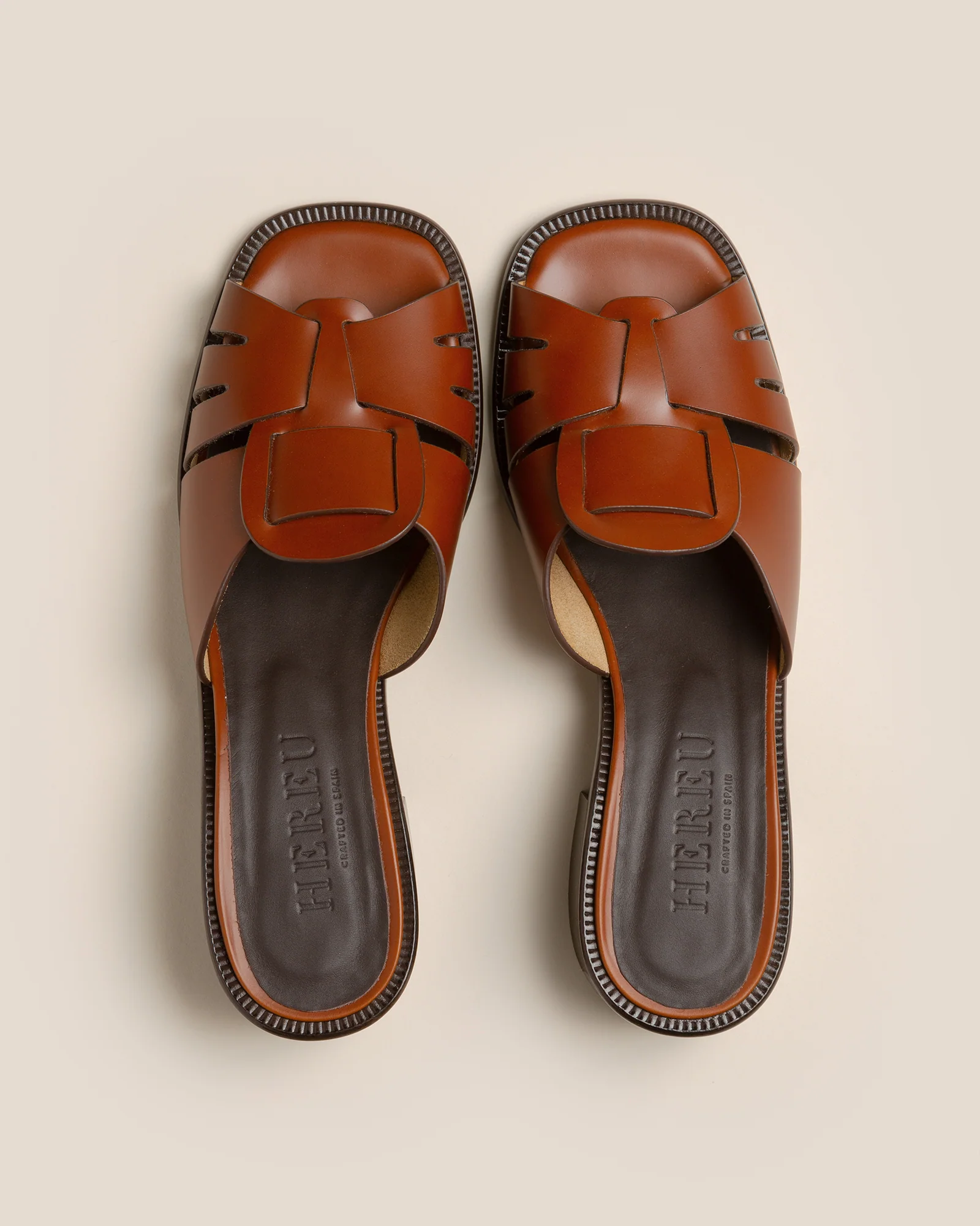 ANCORA SQUARED HEELED SLIDE - Heeled Fisherman Slide - Image 2
