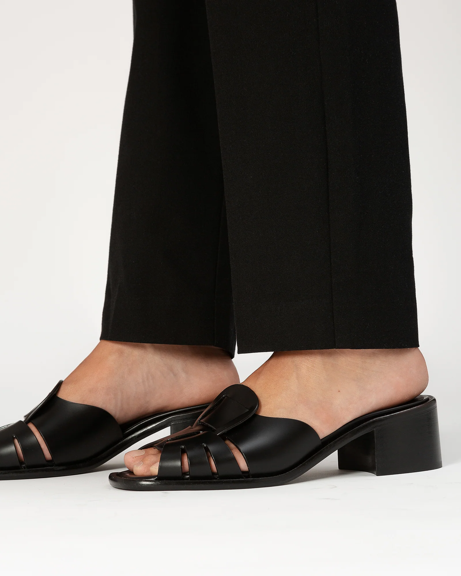 ANCORA SQUARED HEELED SLIDE - Heeled Fisherman Slide - Image 5