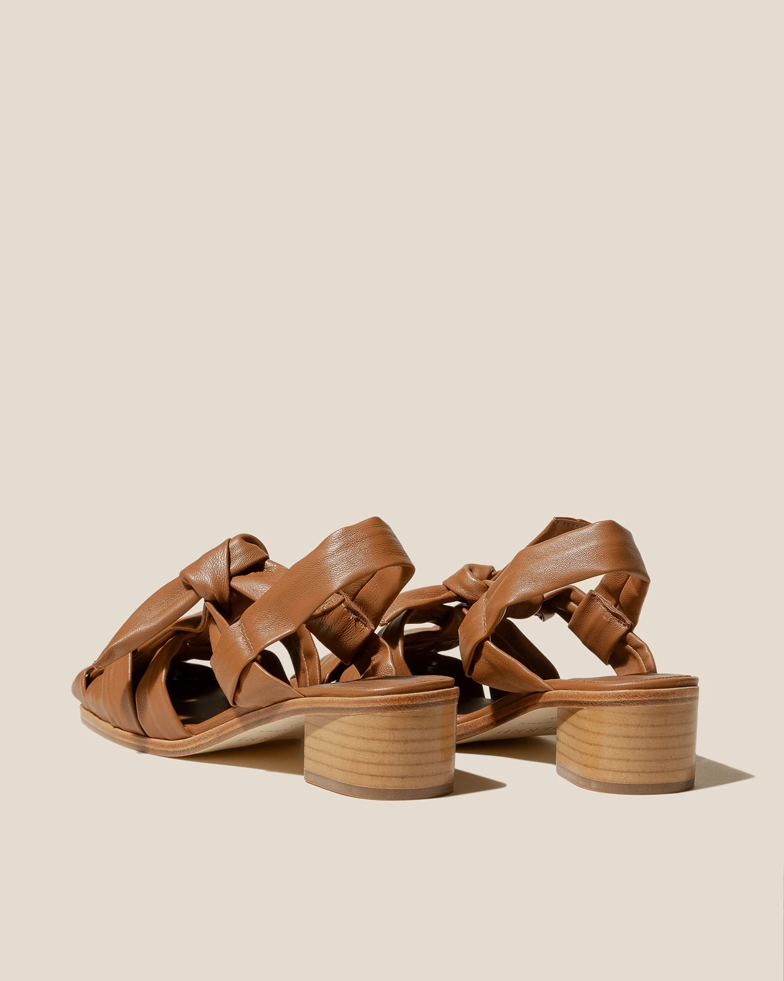 BENA HEELED - Interwoven Knotted T-bar Heeled Sandal - Image 3