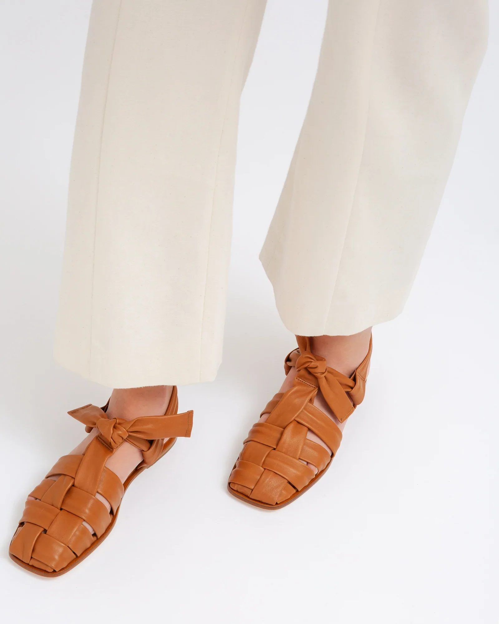 BENA - Interwoven Knotted T-bar Sandal - Image 6
