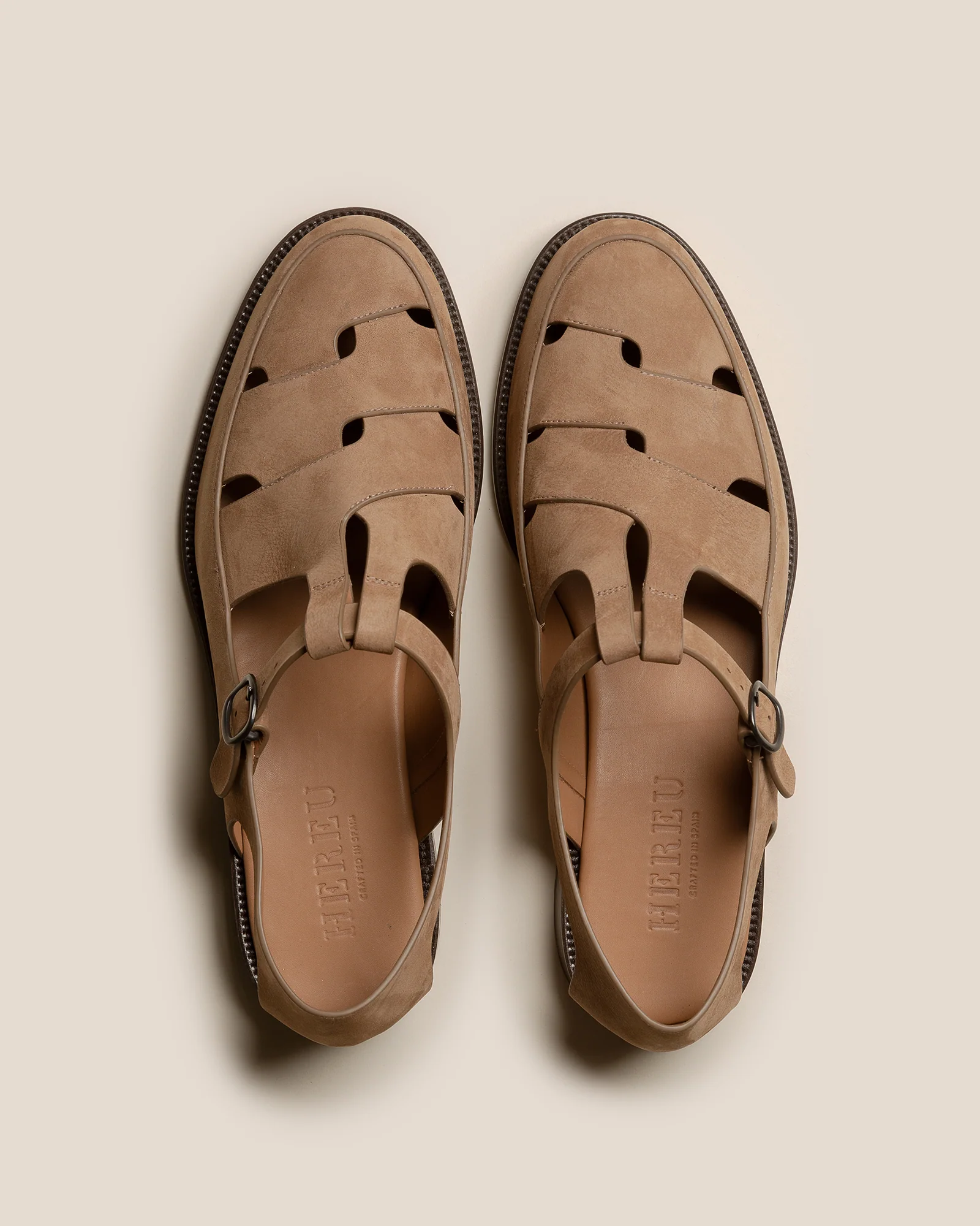 BESSO NUBUCK - Men's Woven T-bar Sandal - Image 2