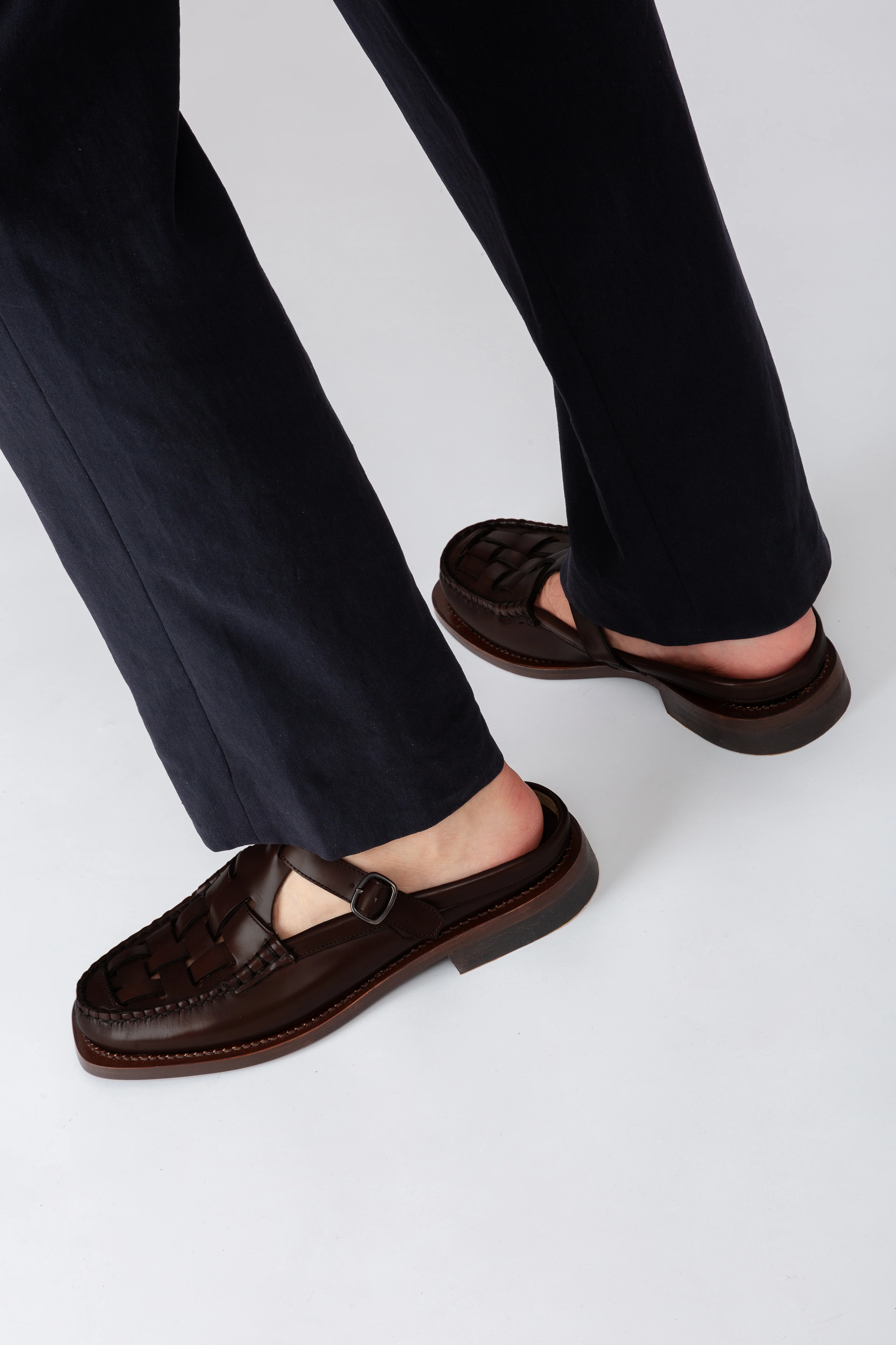 BONELL - Men's Woven T-bar Mule Loafer - Image 5