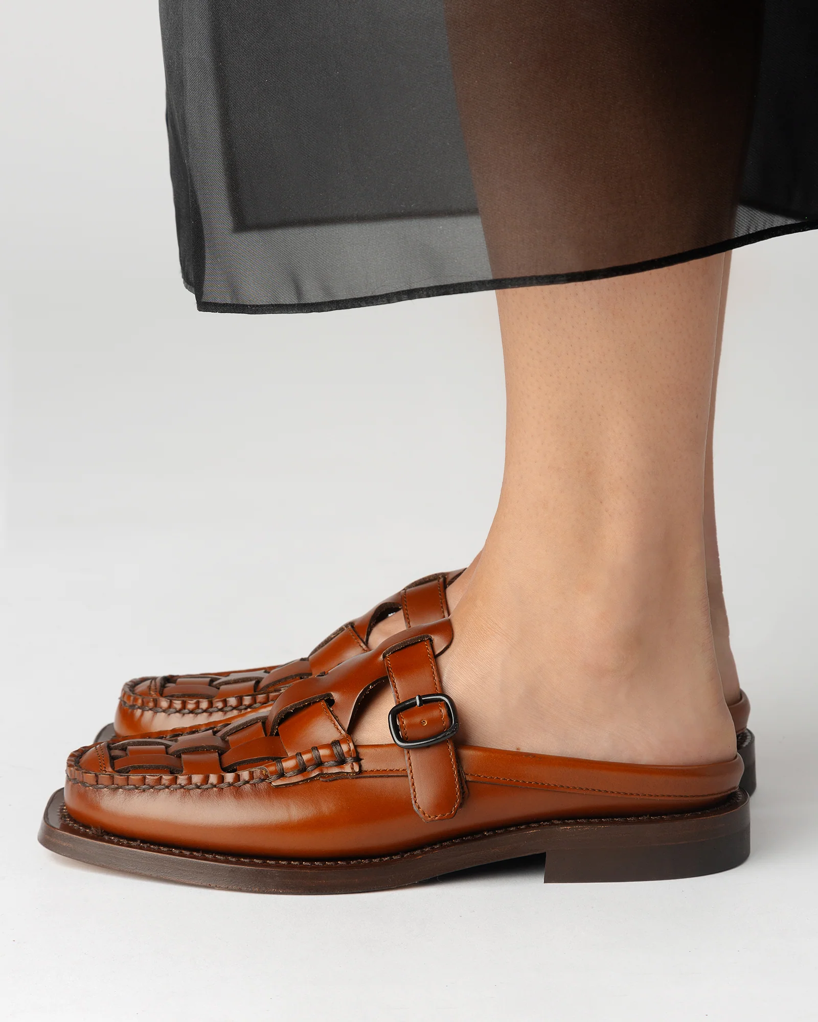 BONELL - Woven T-bar Mule Loafer - Image 6