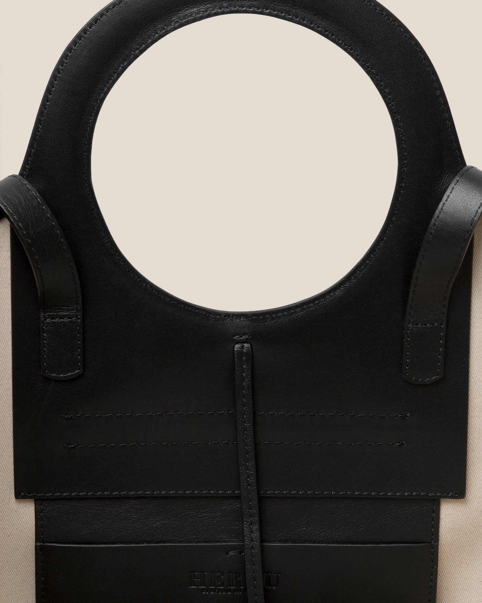 CALA L - Leather-trimmed Canvas Tote Bag - Image 5