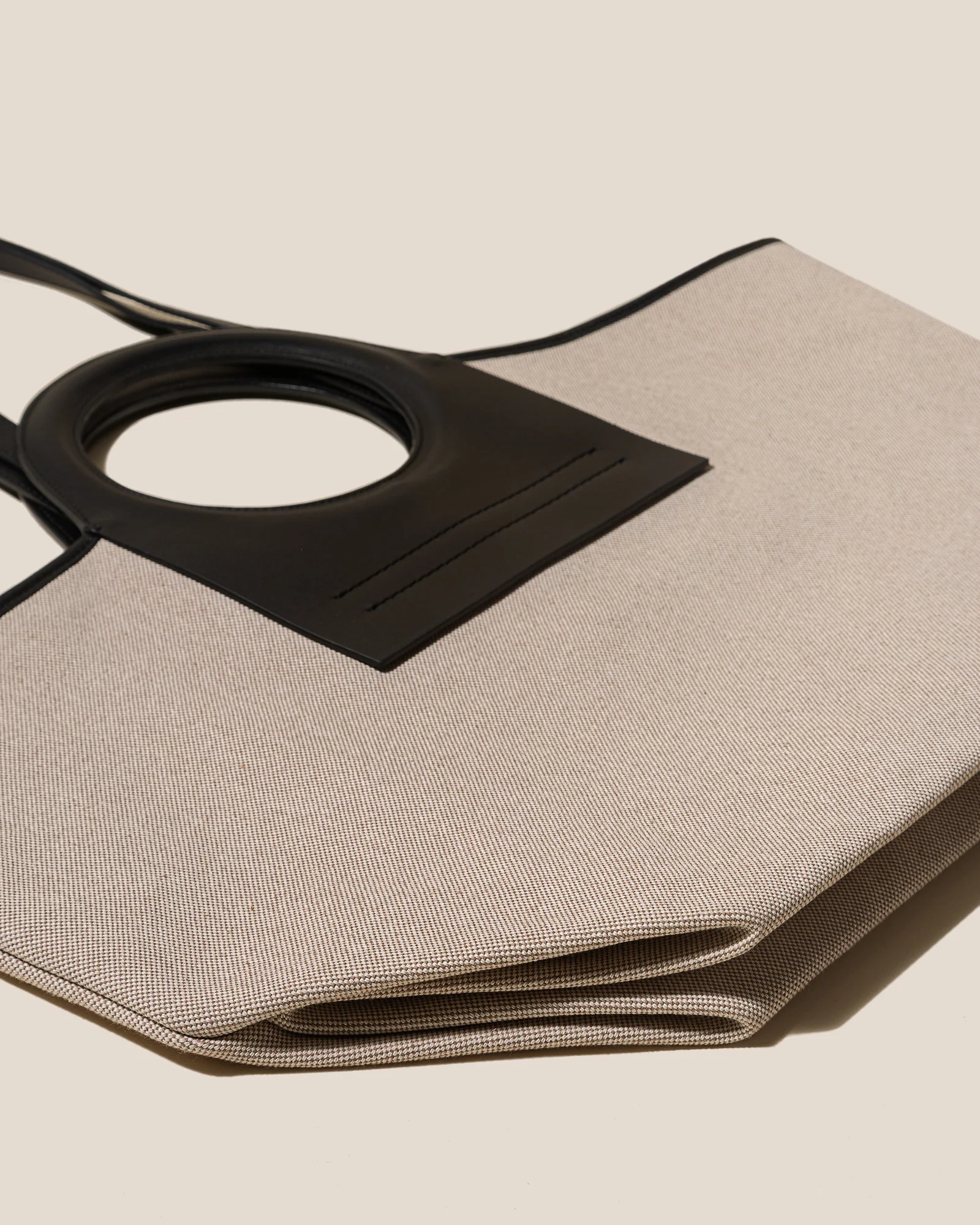 CALA S - Leather-trimmed Canvas Tote Bag - Image 6