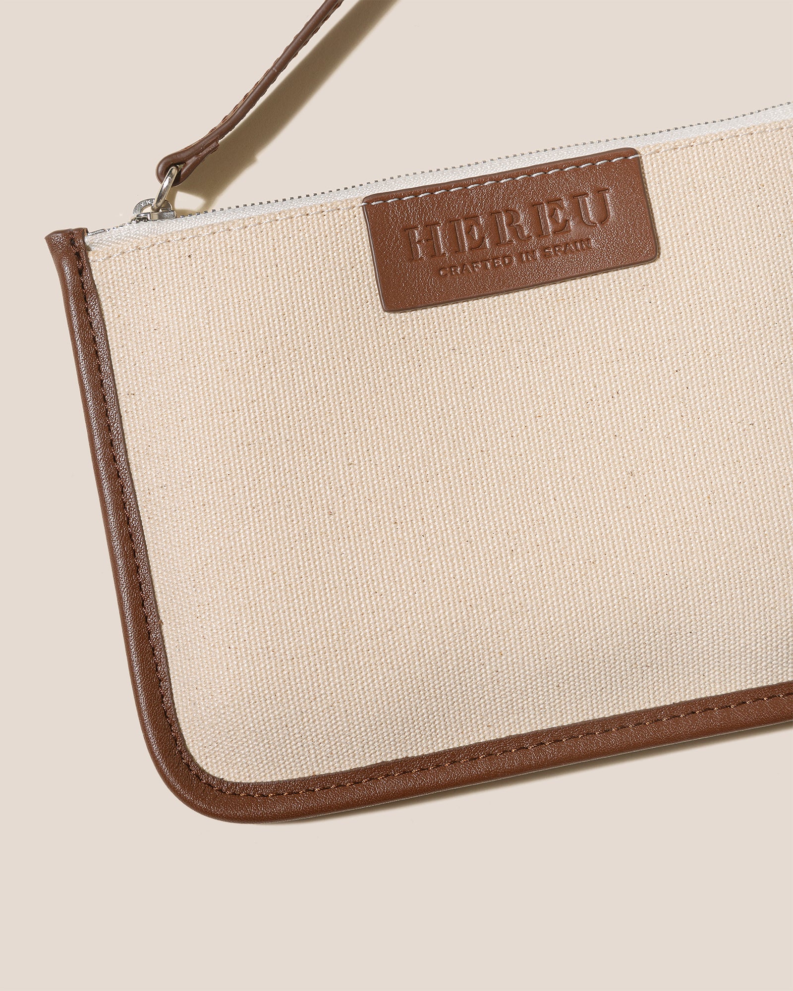 CALELLA - Leather-trimmed Organic Cotton Tote Bag - Image 4