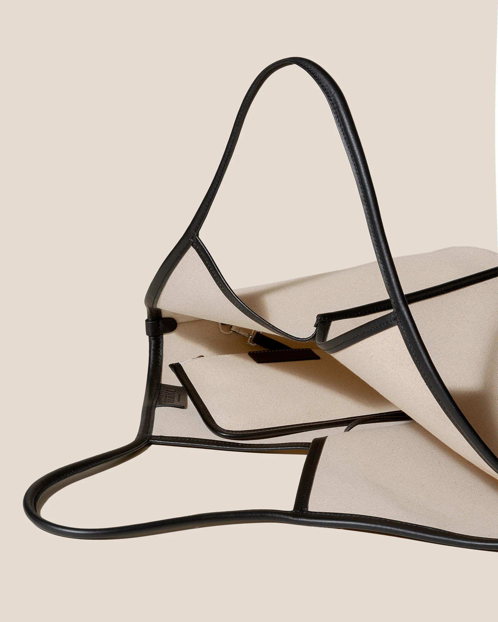 CALELLA - Leather-trimmed Organic Cotton Tote Bag - Image 4