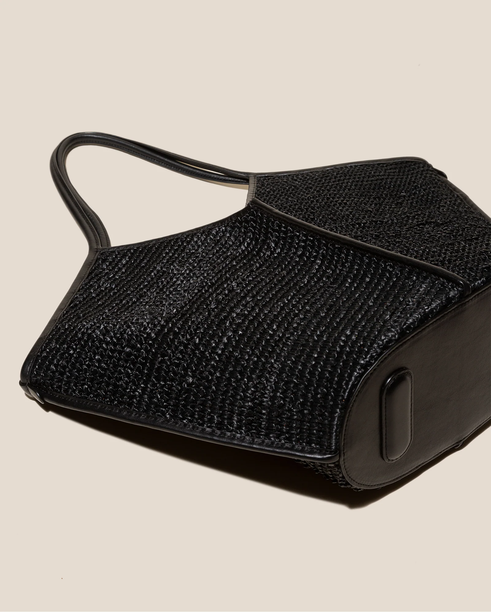 CALELLA RAFFIA - Leather-trimmed Tote Bag - Image 5