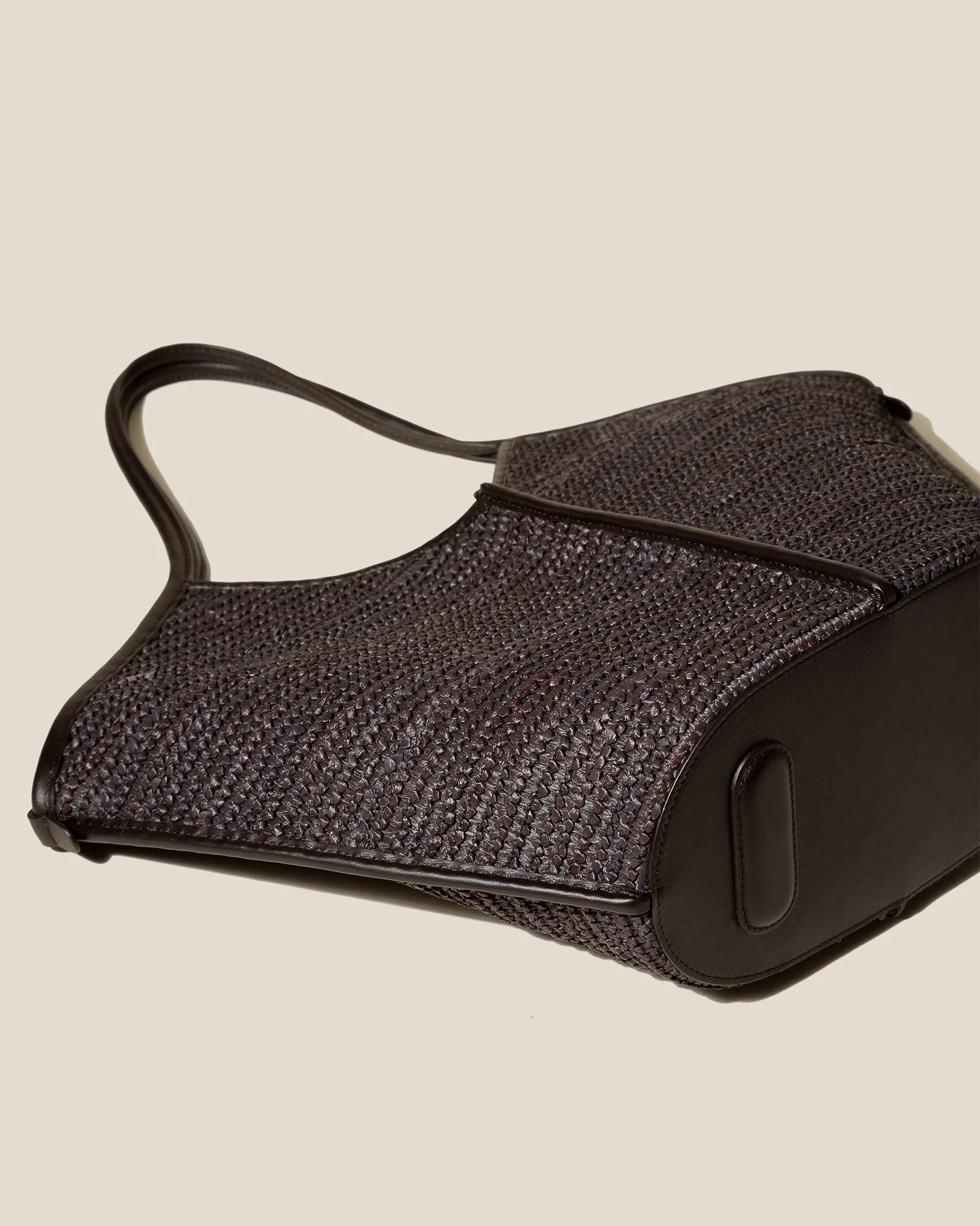CALELLA RAFFIA - Leather-trimmed Tote Bag - Image 5
