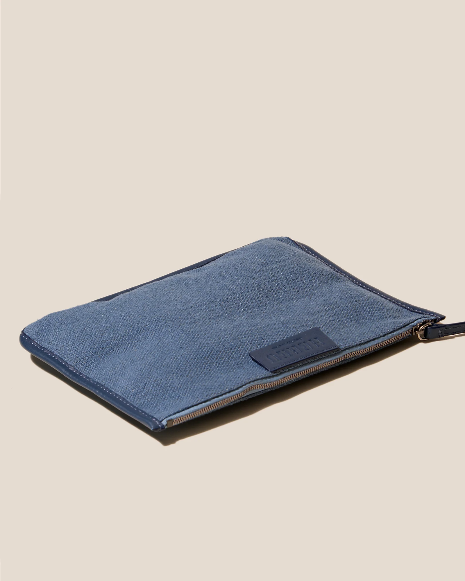 CALELLA SOFT LINEN - Leather-trimmed Tote Bag - Image 5