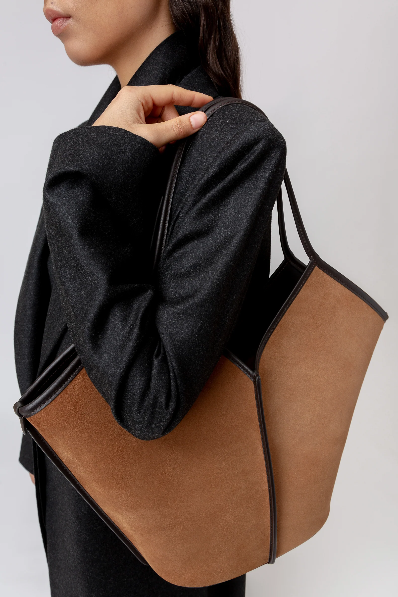 CALELLA SUEDE - Calf Suede Tote Bag - Image 2