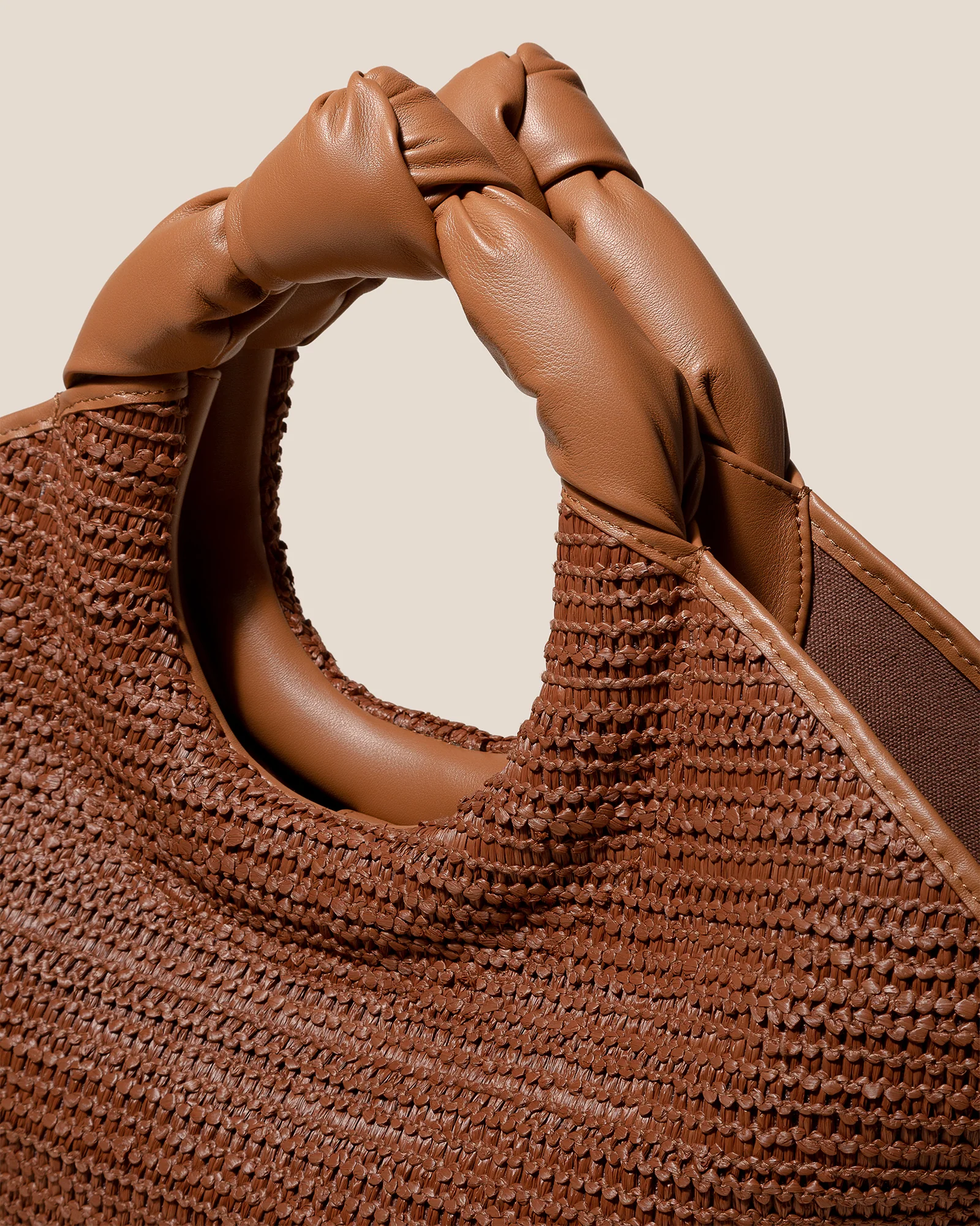 CASTELL RAFFIA - Knotted-handle Tote Bag - Image 3