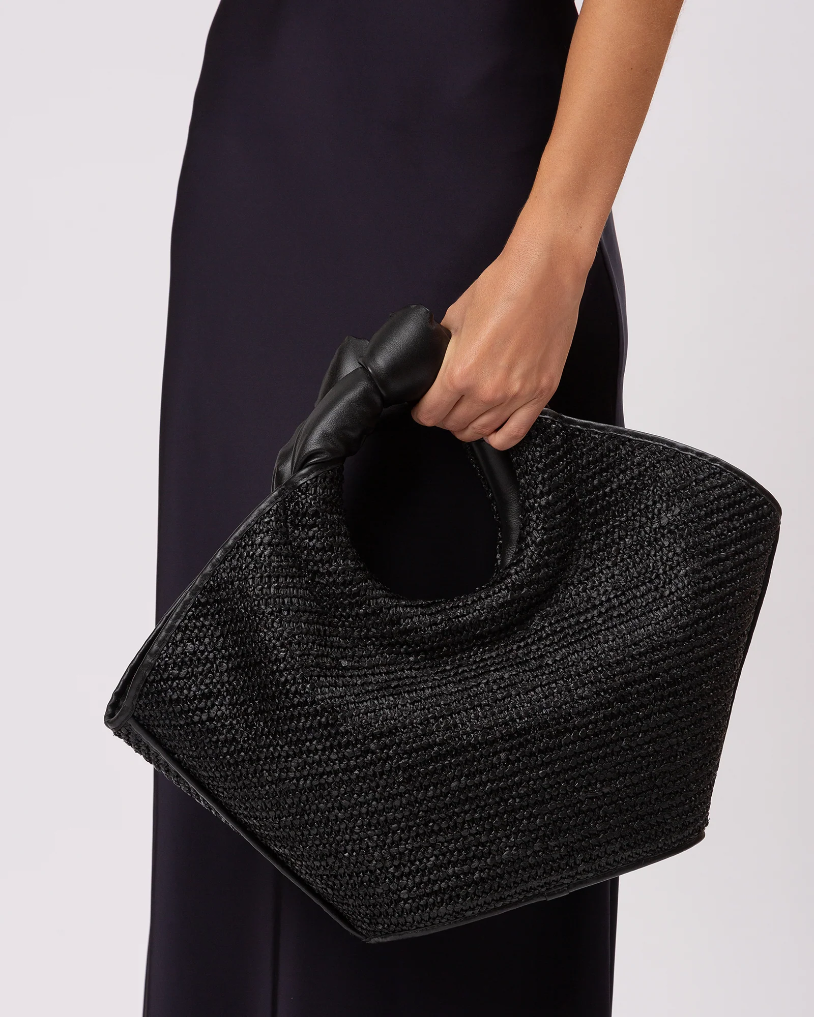 CASTELL RAFFIA - Knotted-handle Tote Bag - Image 7