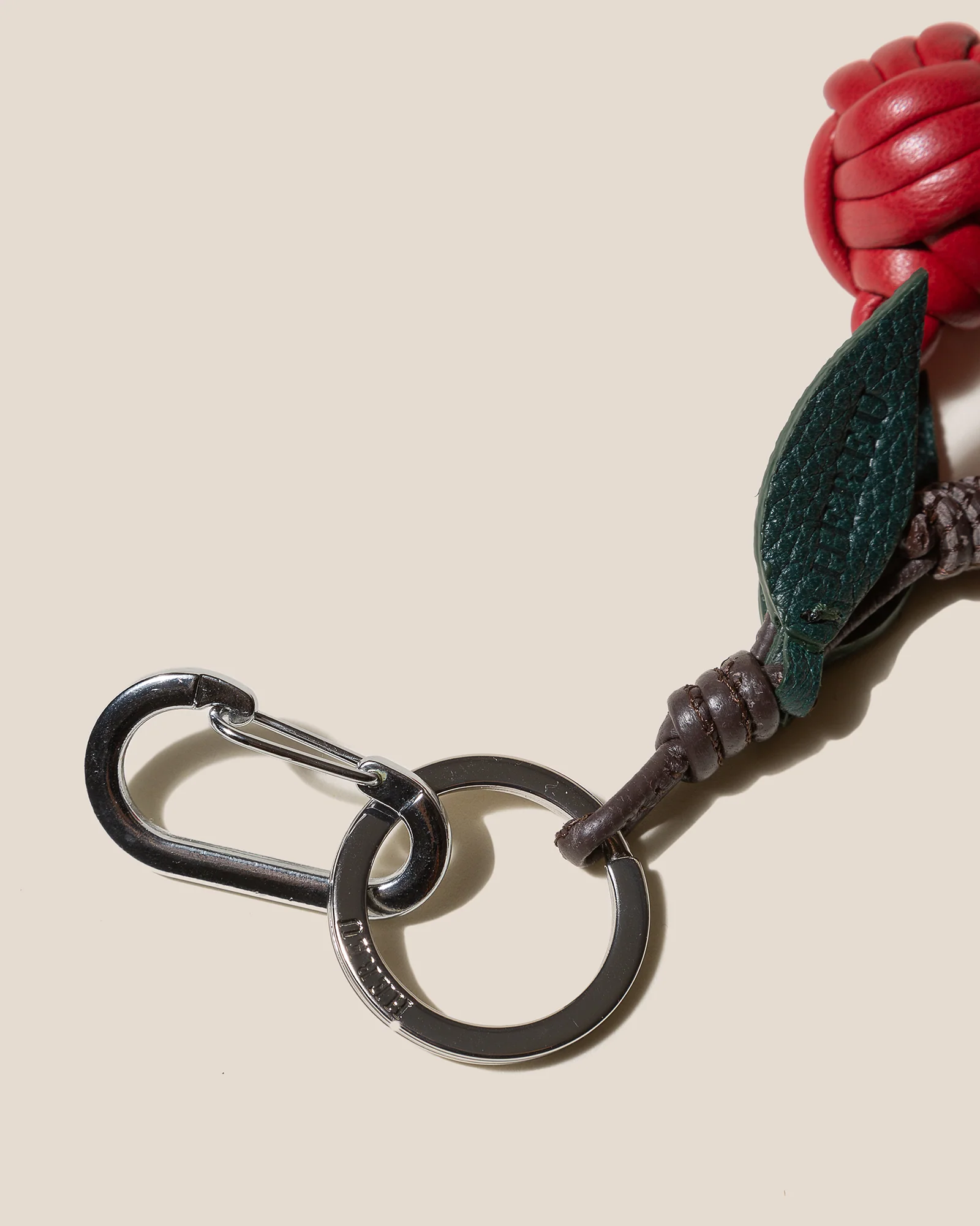 CIRERES - Hand-Knotted Cherries Leather Key Holder - Image 5