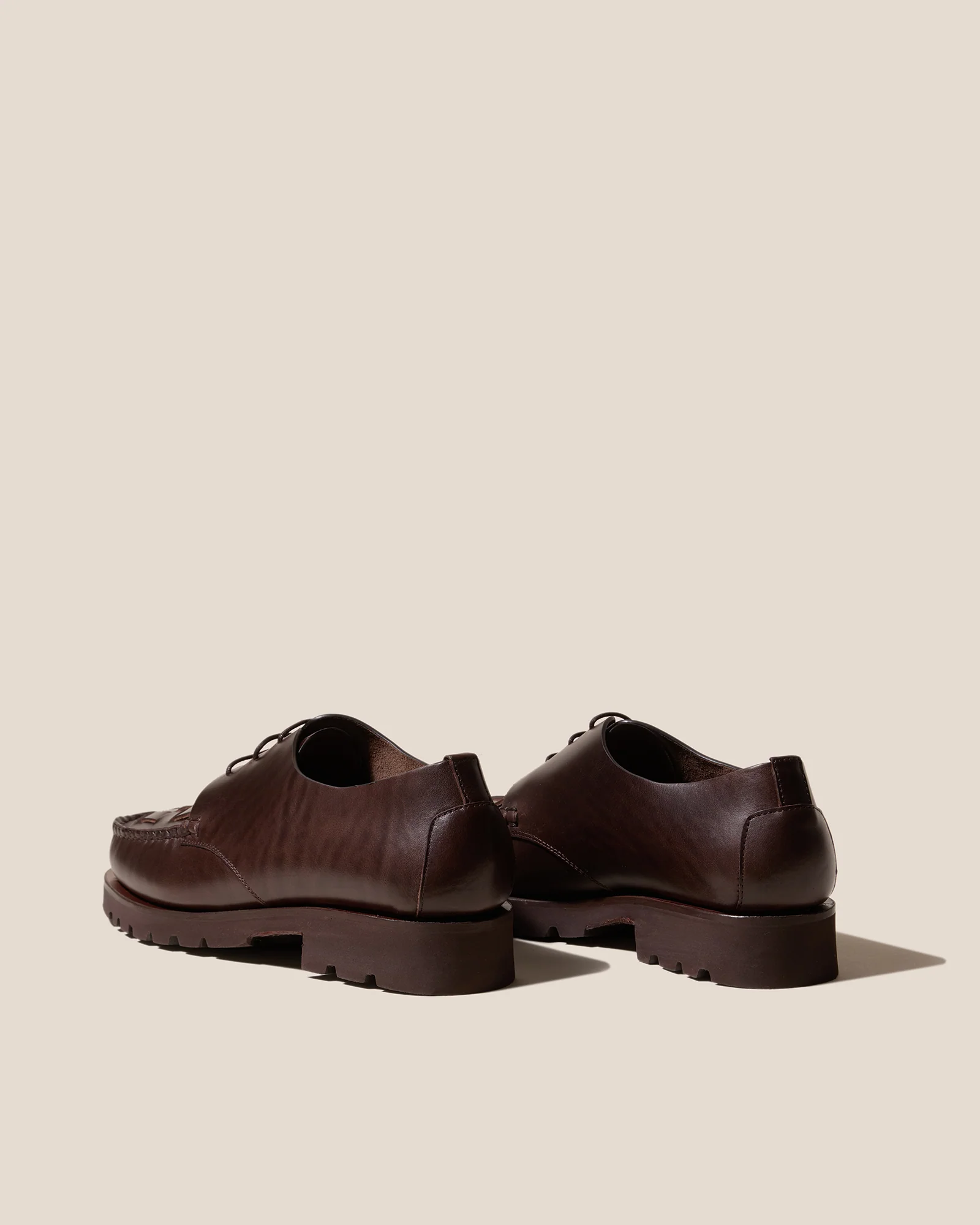 COLOM SPORT VEG TAN - Men's Interwoven Detail Lace-up Loafer - Image 3