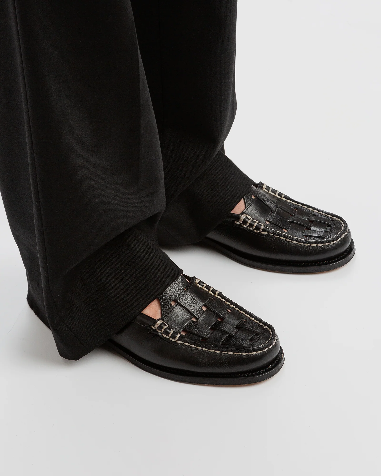FERRIOL MULE - Men's Woven T-bar Mule Loafer - Image 5