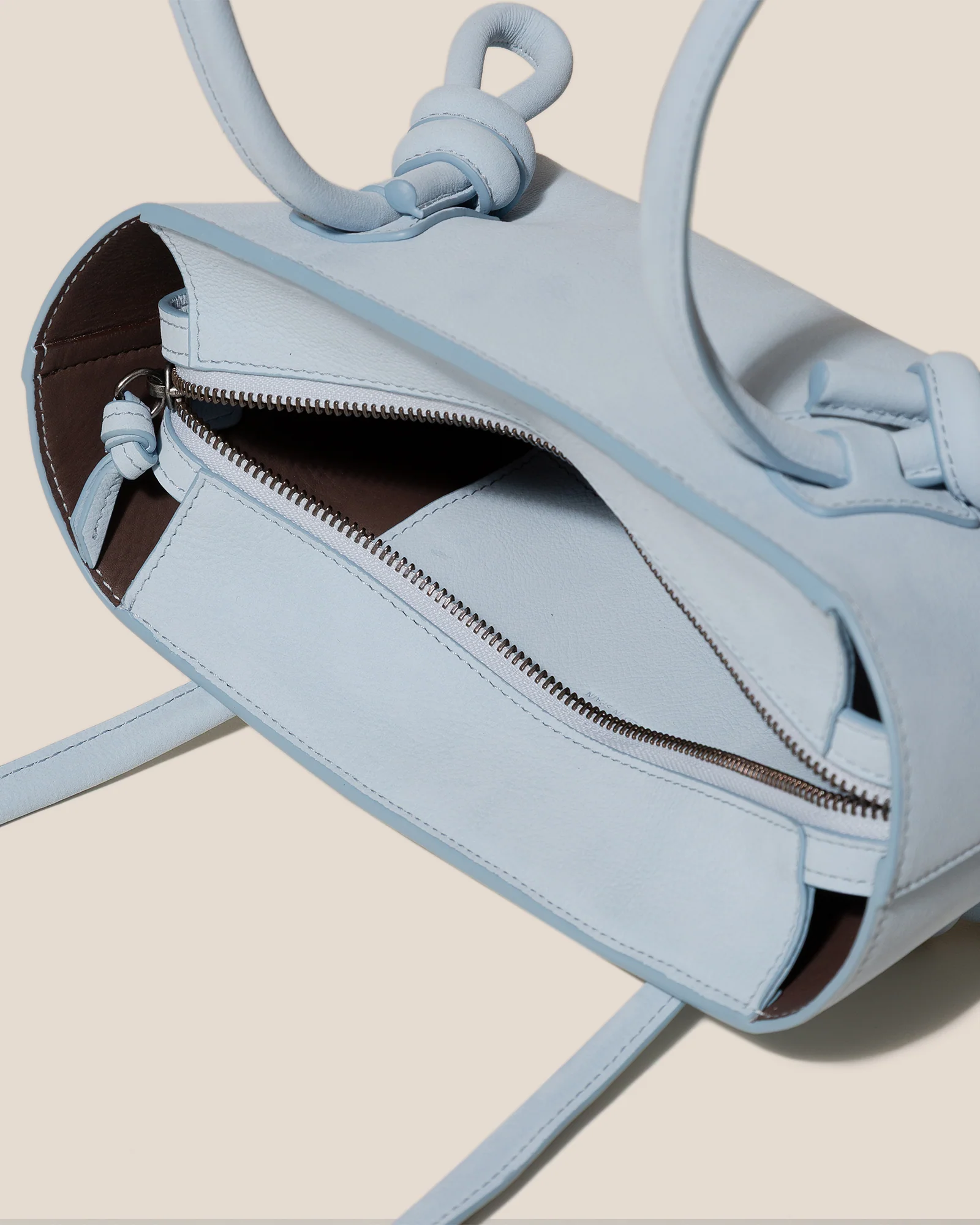 FLECA MINI SHOULDER NUBUCK - Knotted-handle Shoulder Bag - Image 3