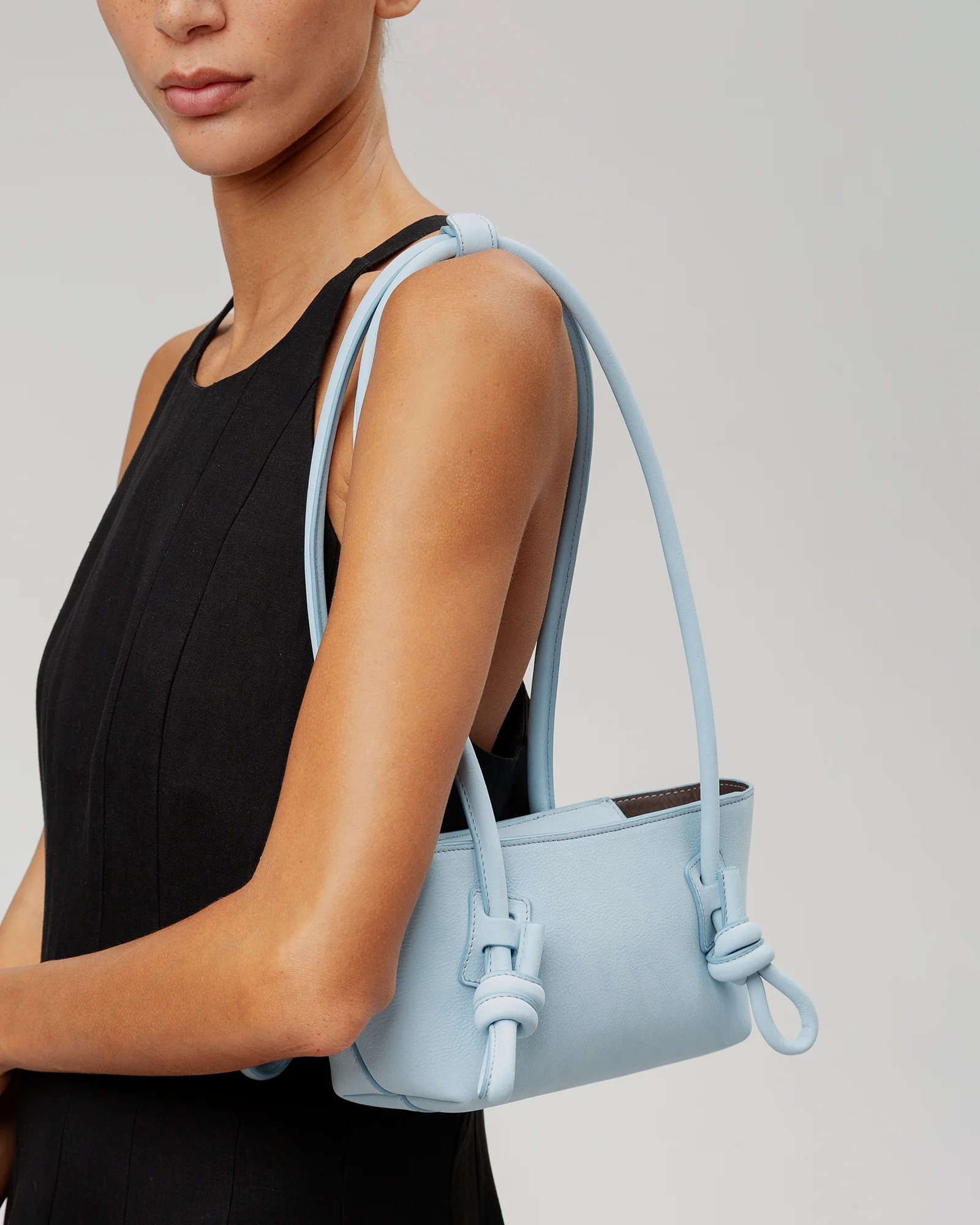 FLECA MINI SHOULDER NUBUCK - Knotted-handle Shoulder Bag - Image 5
