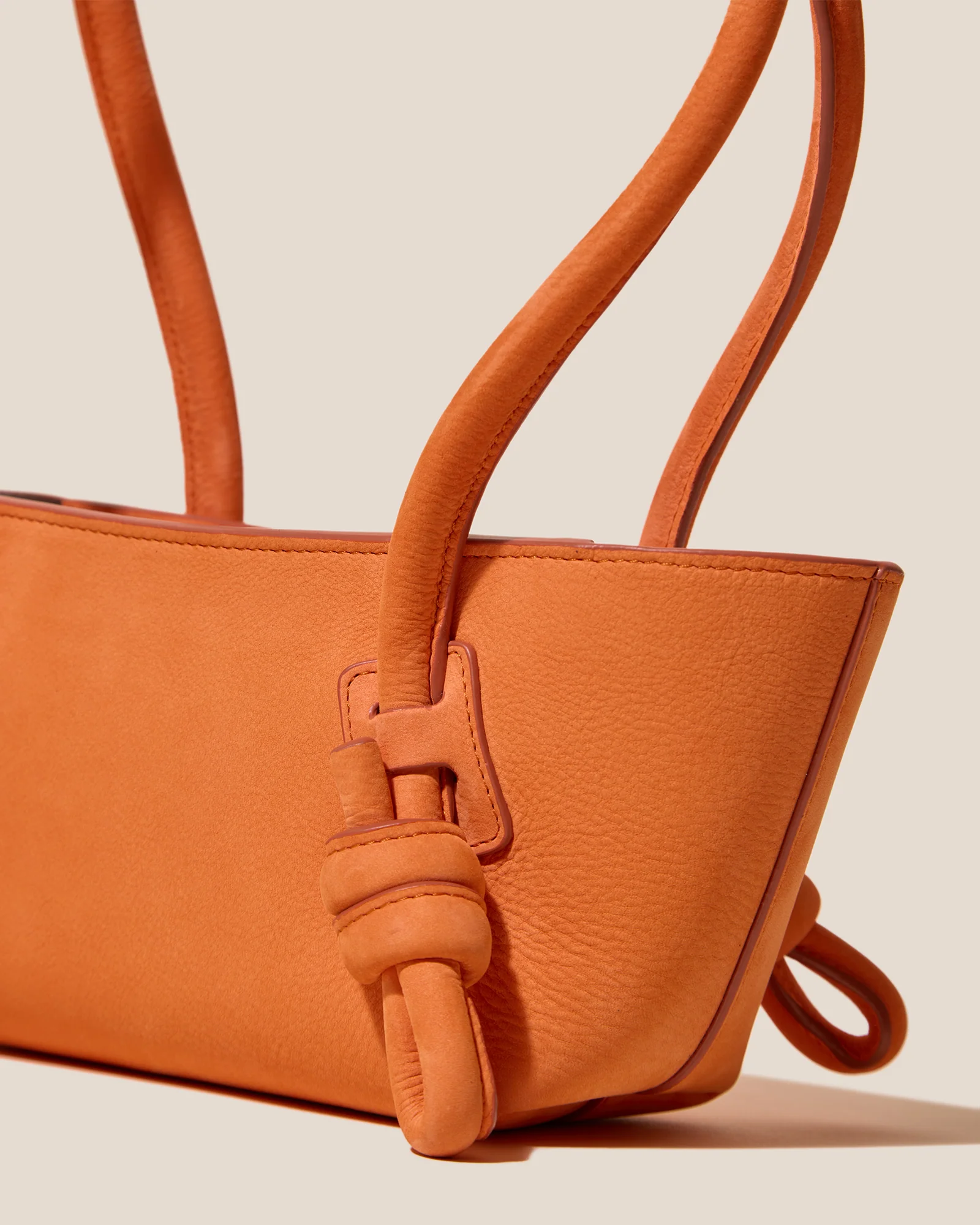 FLECA MINI SHOULDER NUBUCK - Knotted-handle Shoulder Bag - Image 2