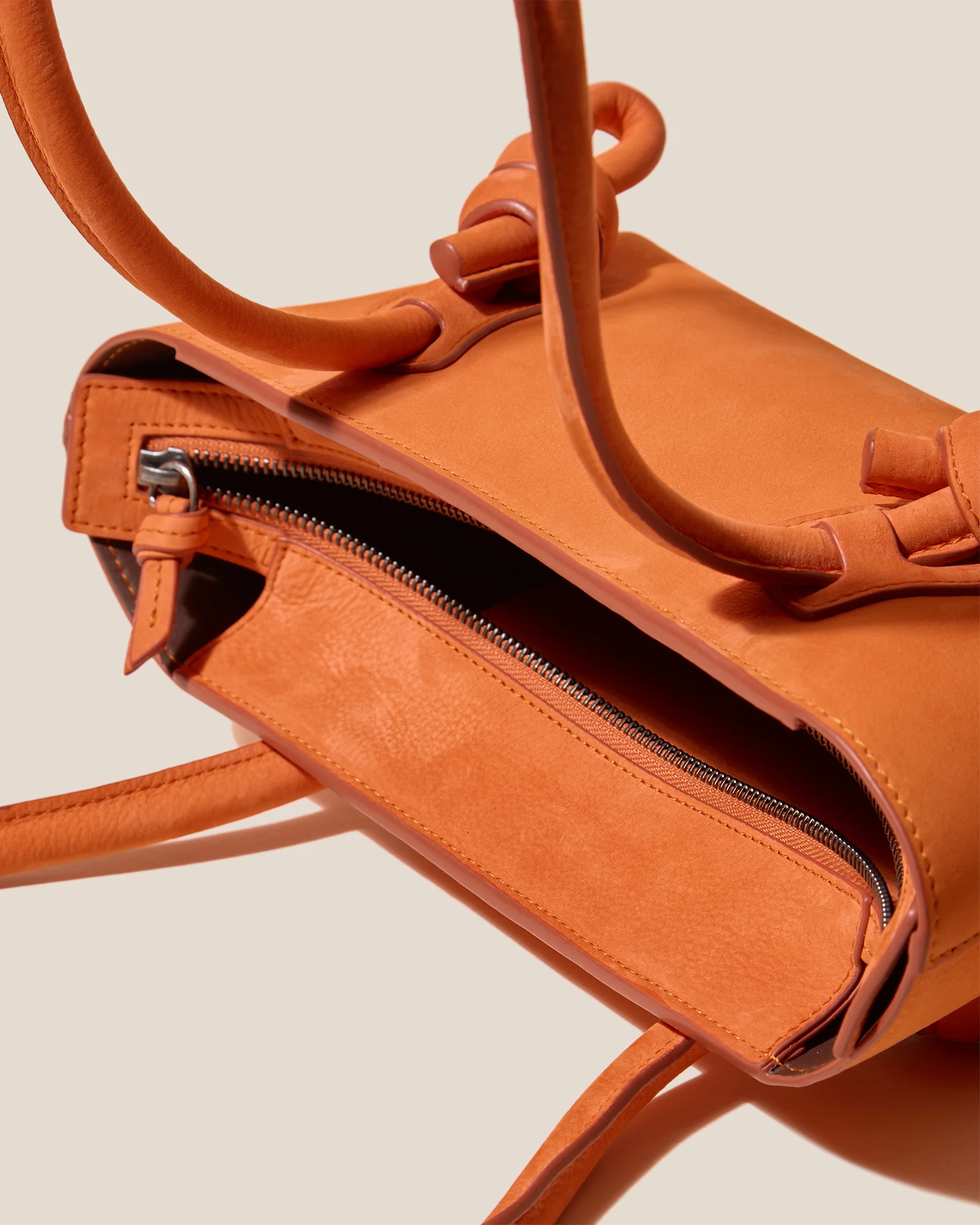 FLECA MINI SHOULDER NUBUCK - Knotted-handle Shoulder Bag - Image 3