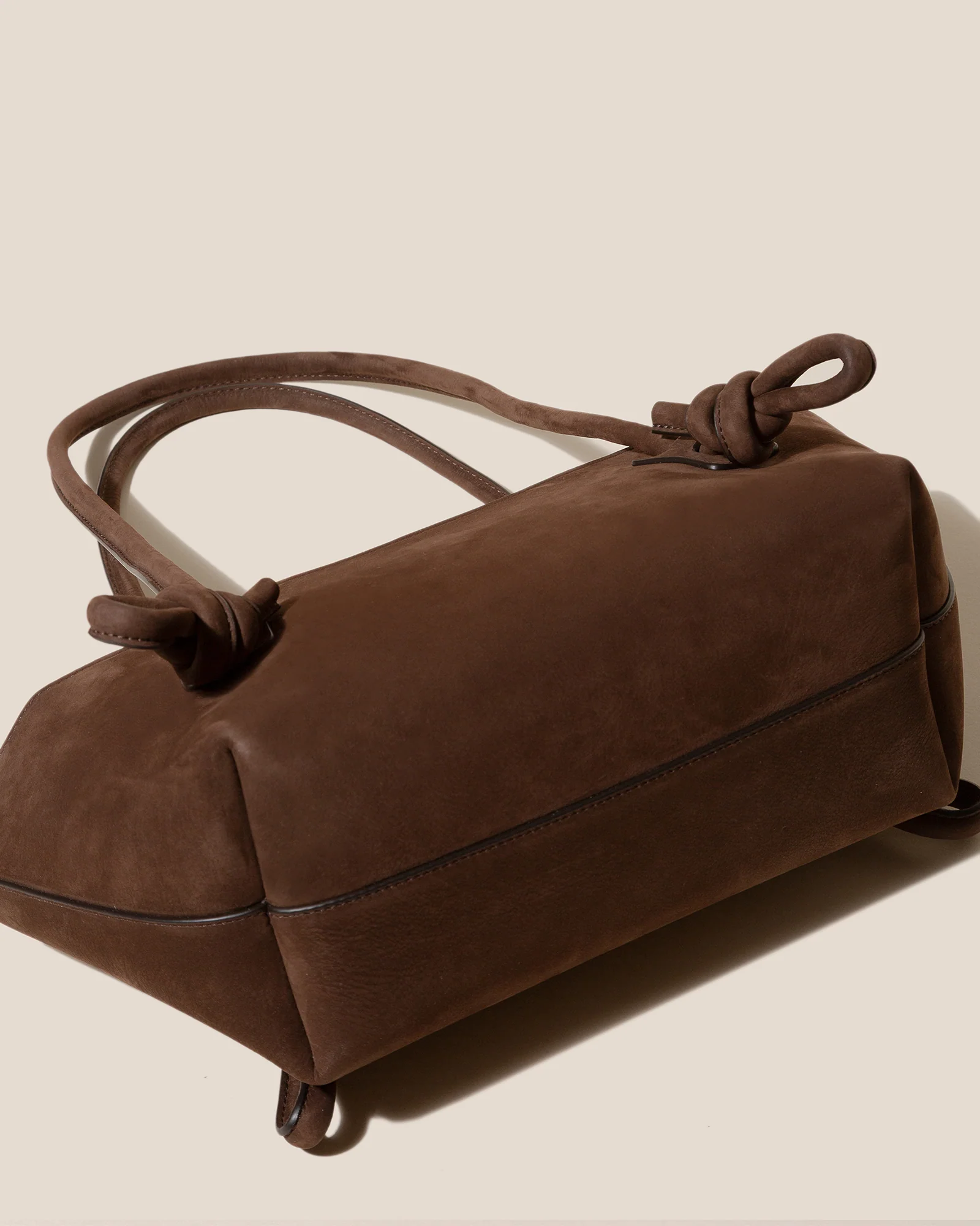 FLECA NUBUCK - Knotted-handle Shoulder Bag - Image 4
