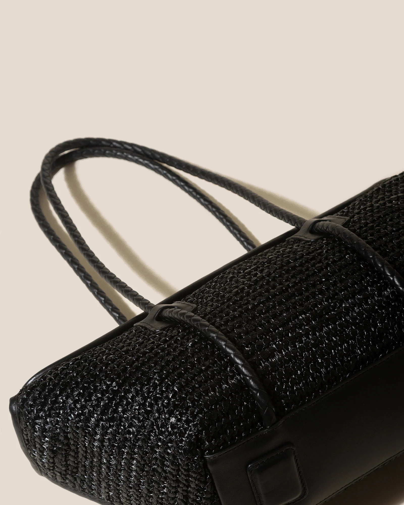 FORNA RAFFIA - Leather Framed Shoulder Bag - Image 5