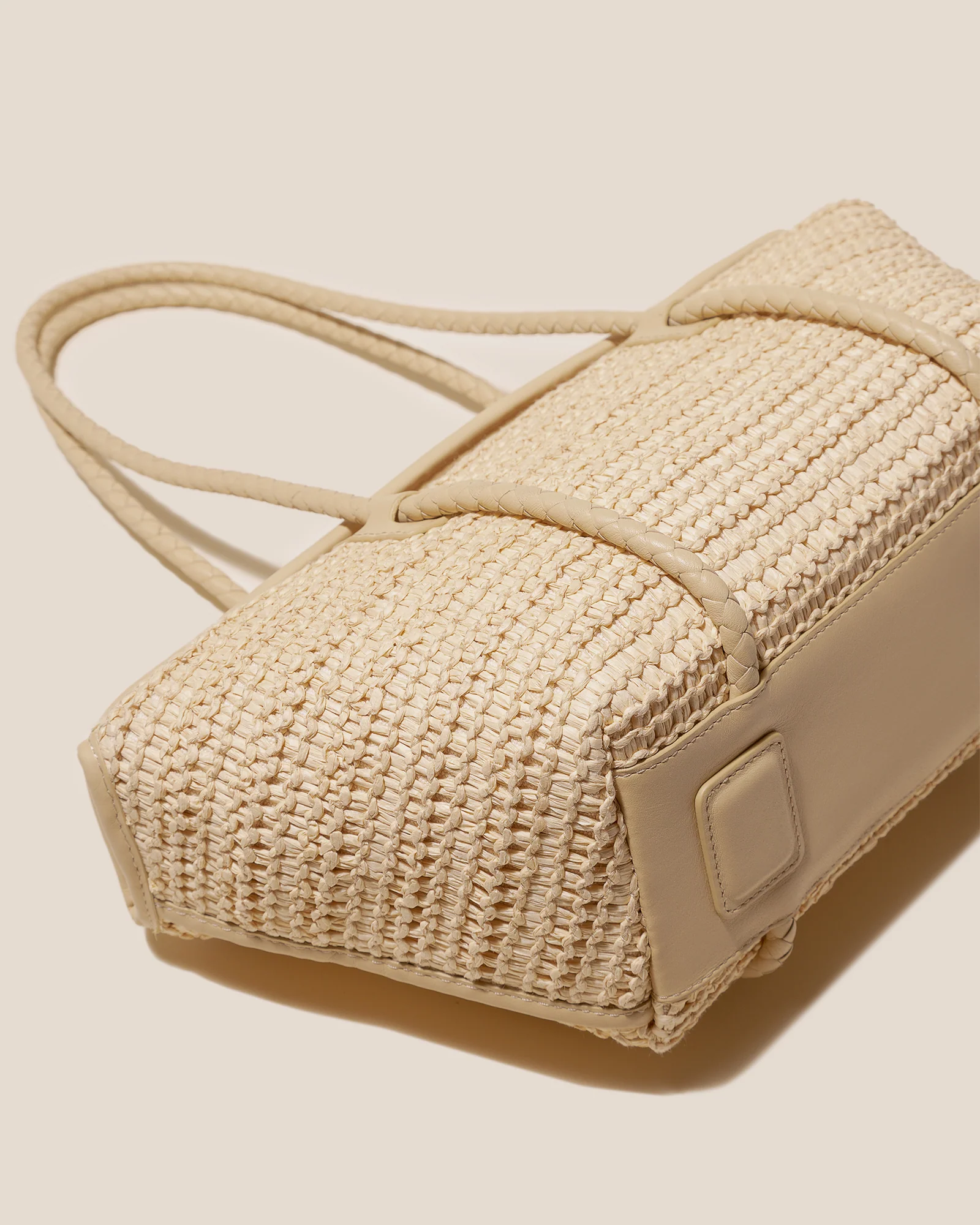 FORNA RAFFIA - Leather Framed Shoulder Bag - Image 4