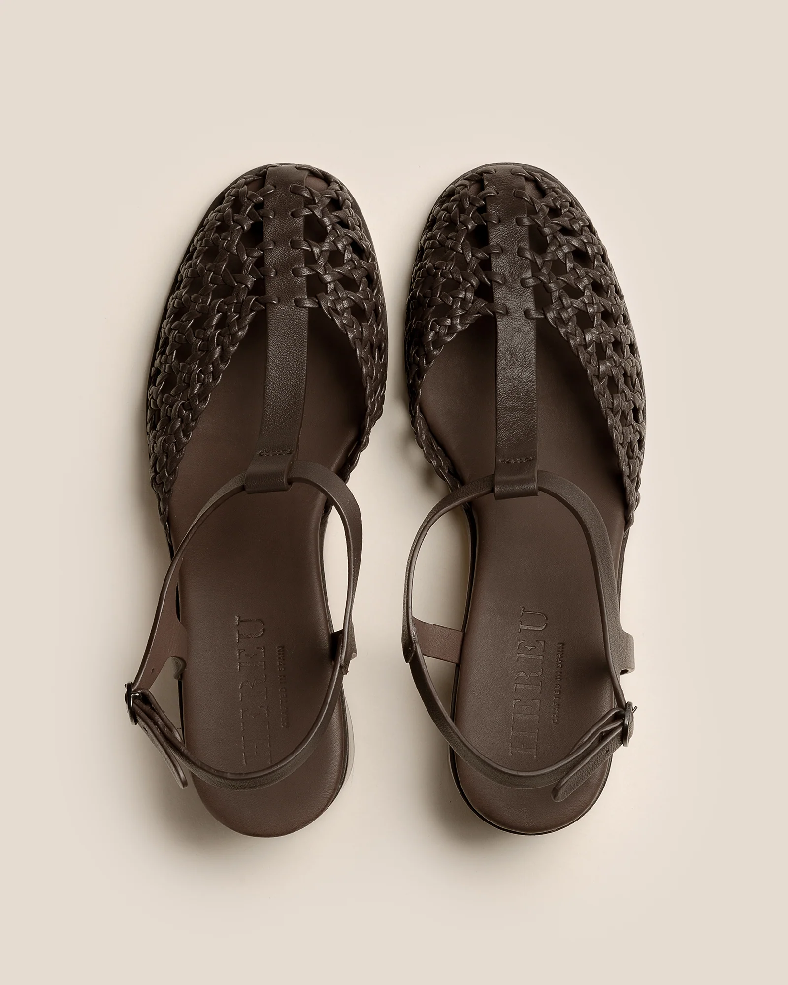 GABIA - Heeled Woven T-bar Sandal - Image 2