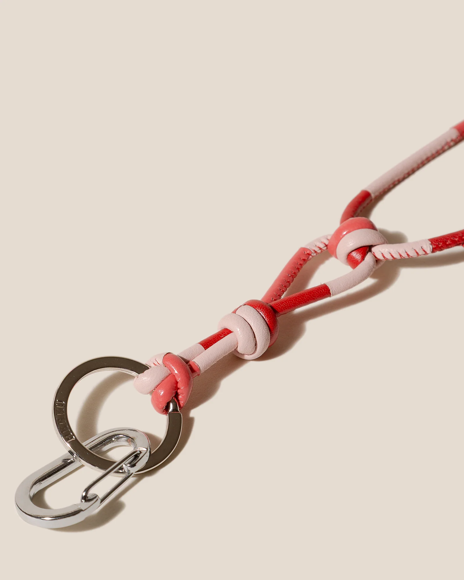 GERANI KEYCHAIN - Hand-Knotted Patchwork Keychain - Image 2