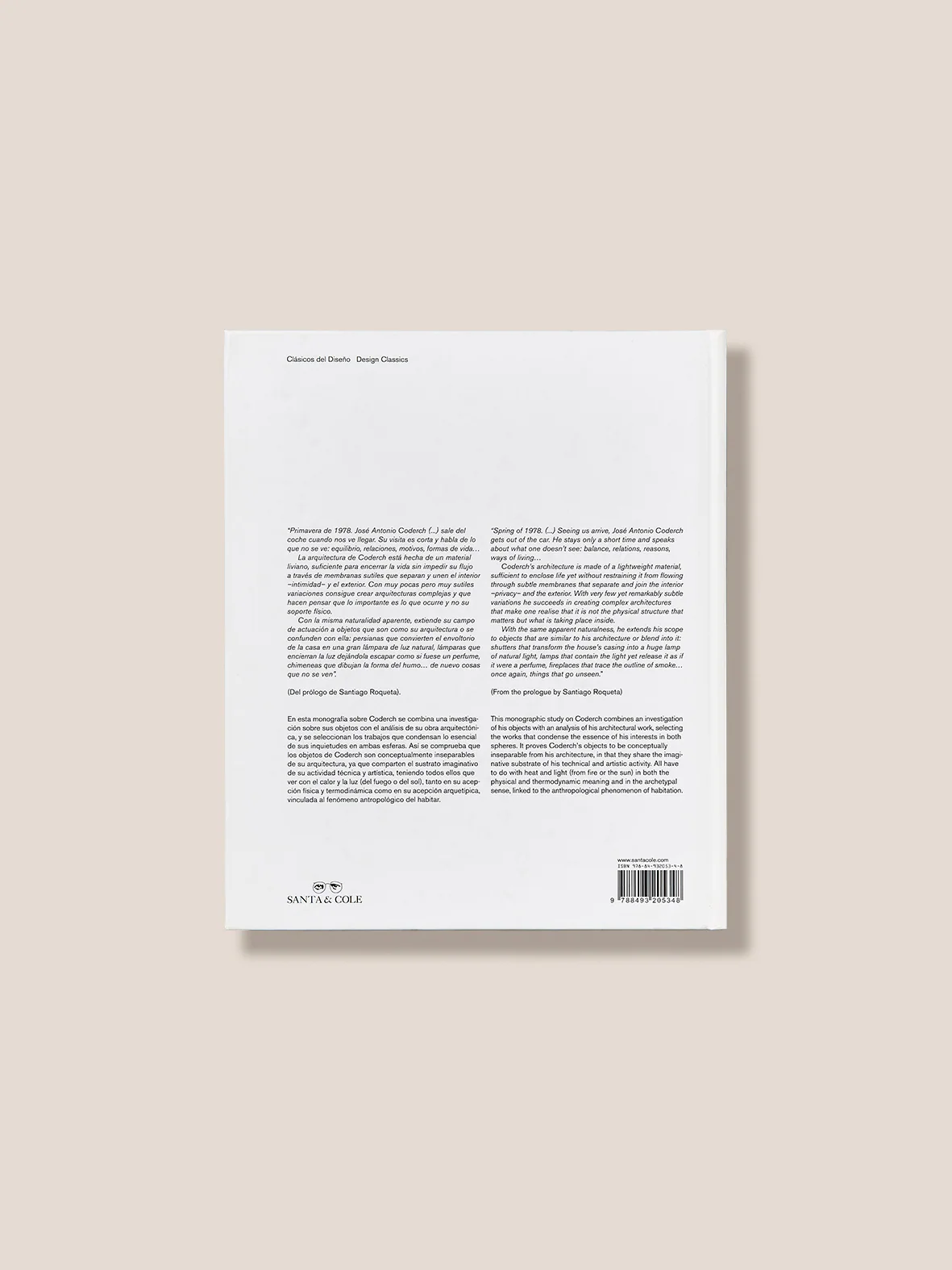 JOSÉ ANTONIO CODERCH - Design Biography Book by Antonio Armesto & Rafael Diez - Image 4