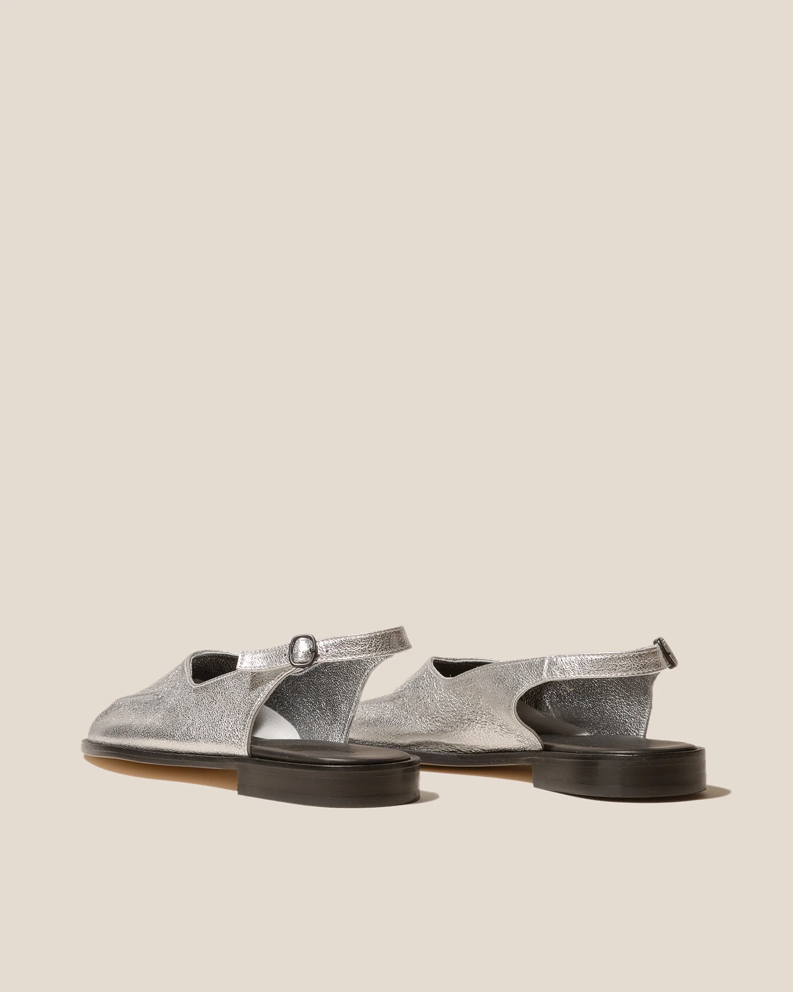 JULIOL SLINGBACK METALLIC - High-Cut Deconstructed Slingback Loafer - Image 3