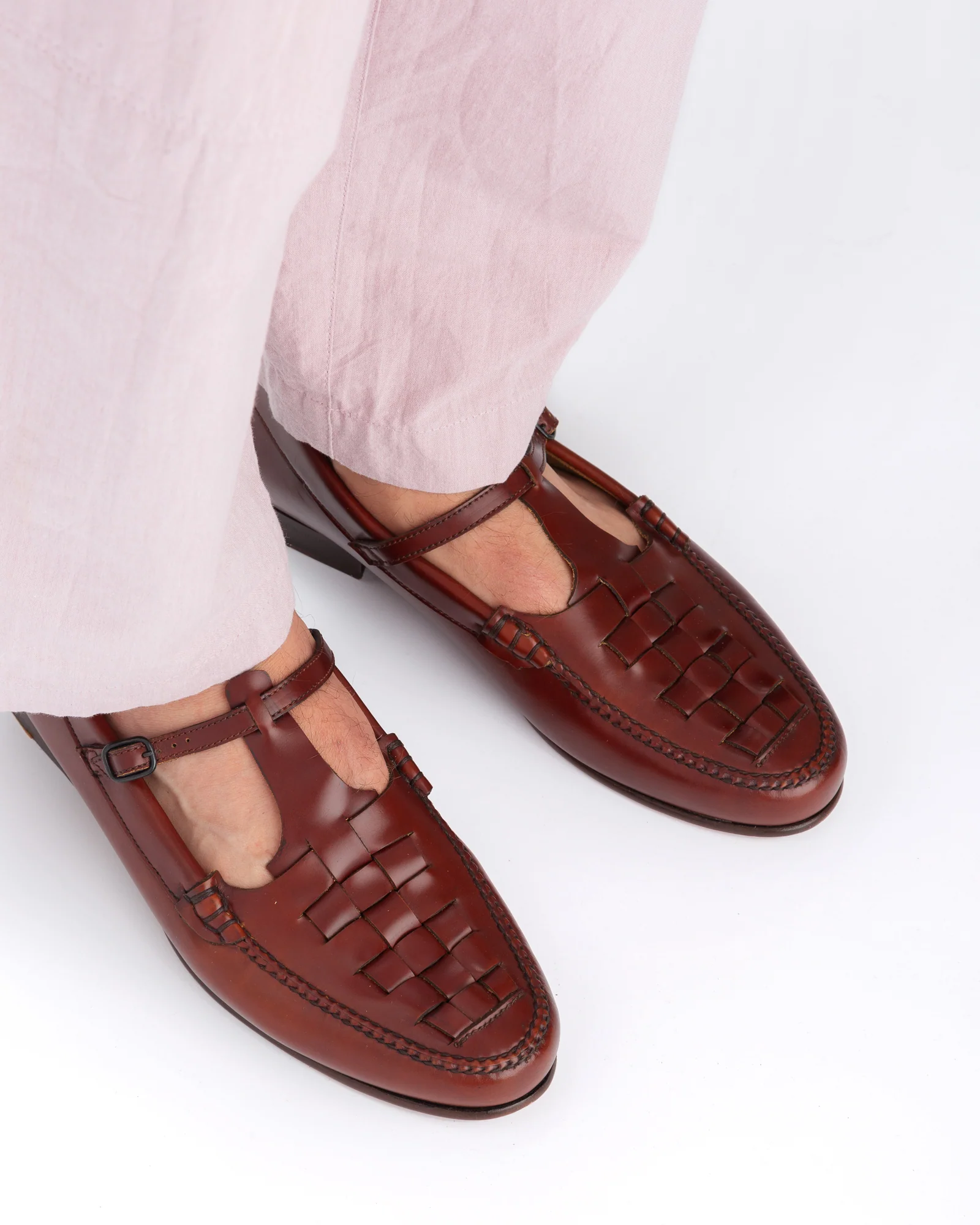 MAQUEDA - Men's Interwoven T-Bar Loafer - Image 5