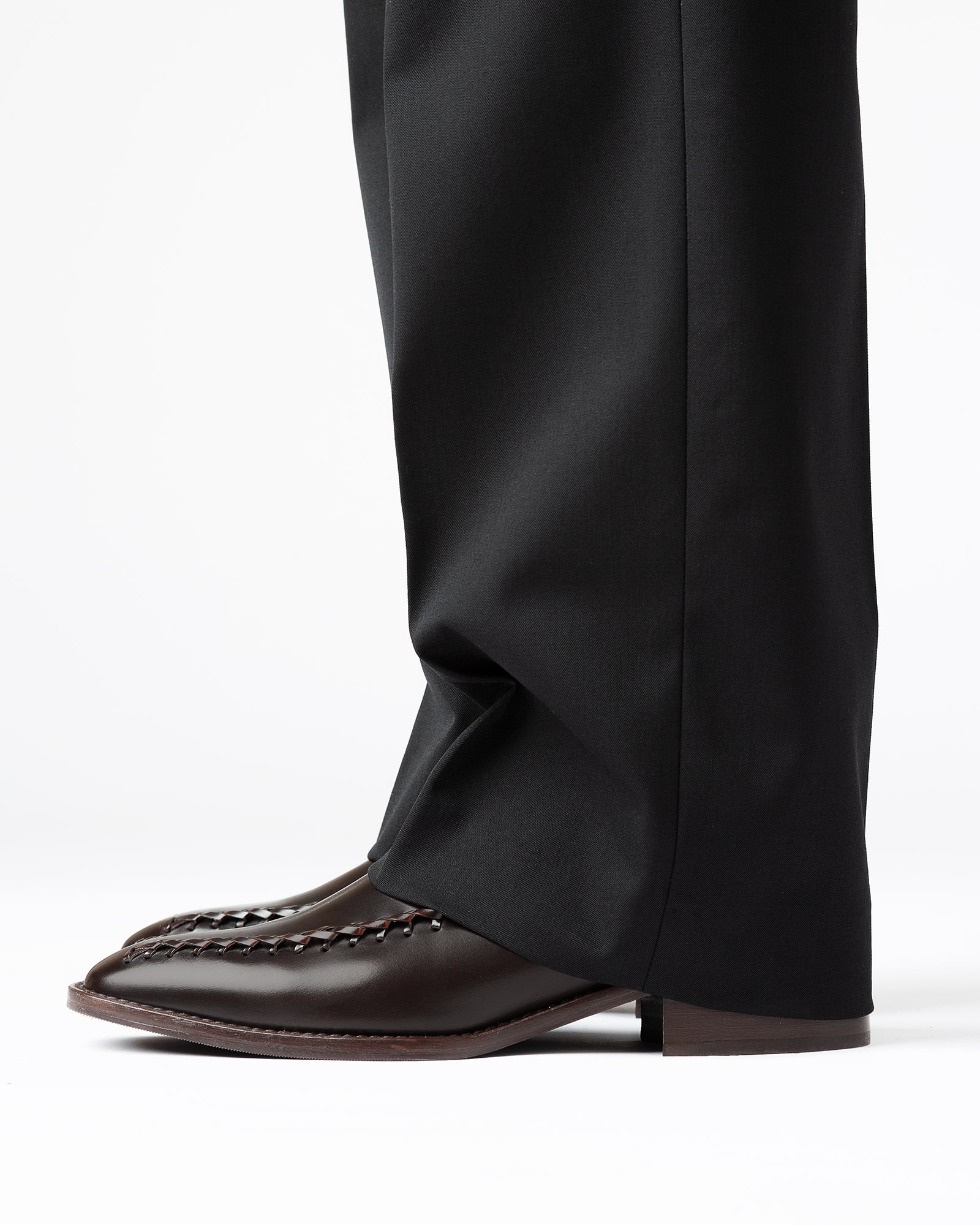 METLA POLISHED - Almond Toe Mid Calf Boot - Image 5