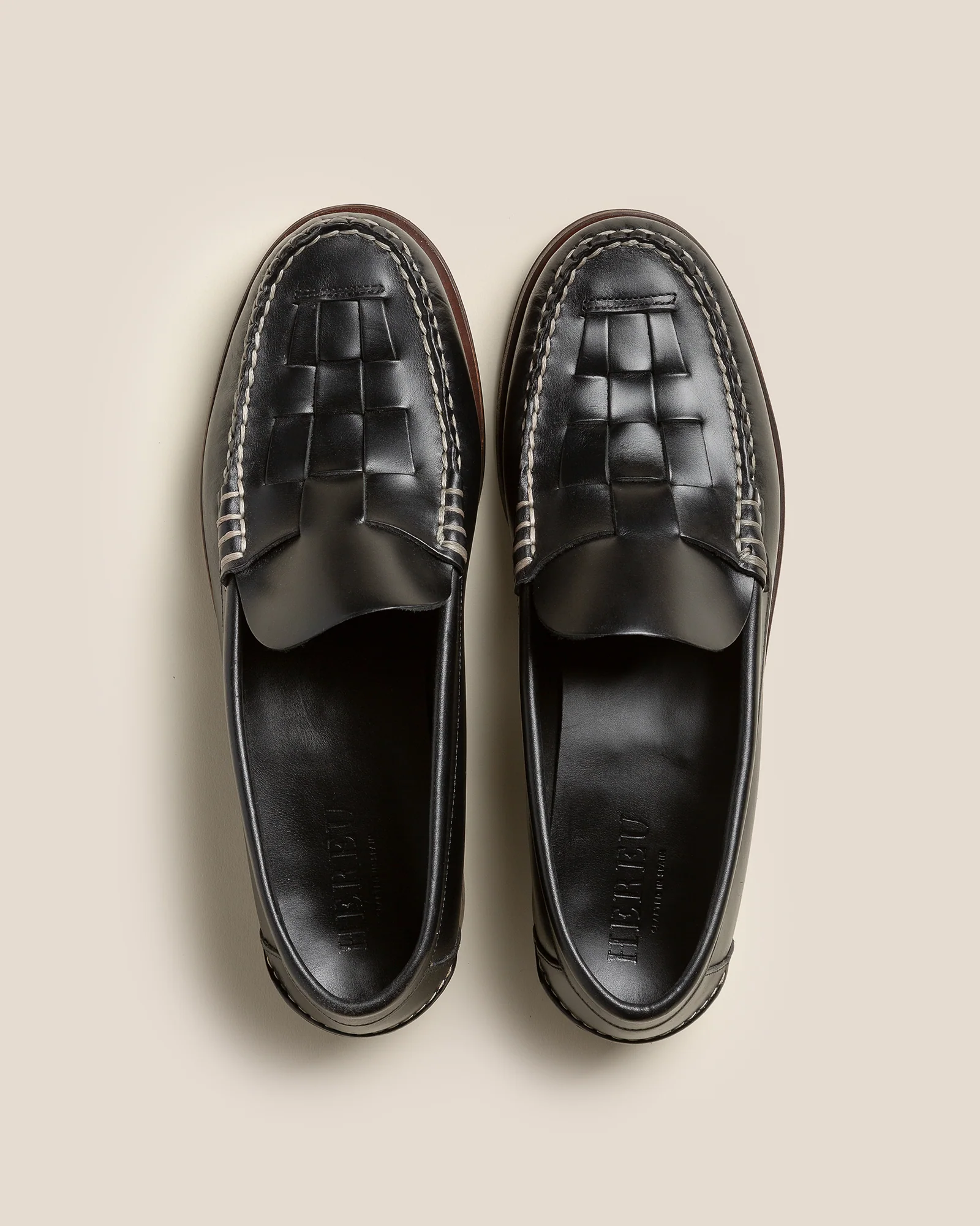 NOMBELA VEG TAN - Men's Interwoven Detail Slip-On Loafer - Image 3