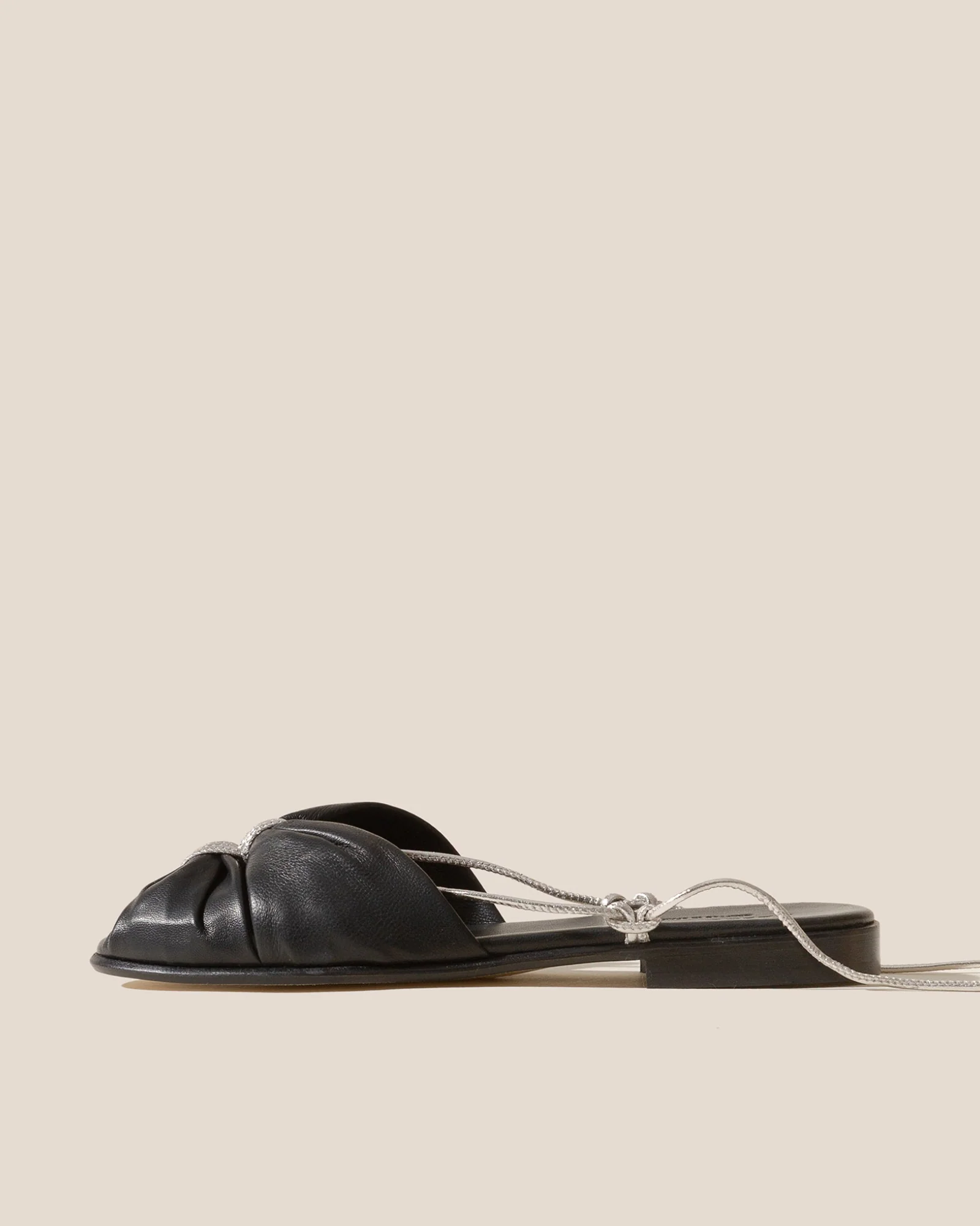 NUAT - Ruched Lace-up Sandal