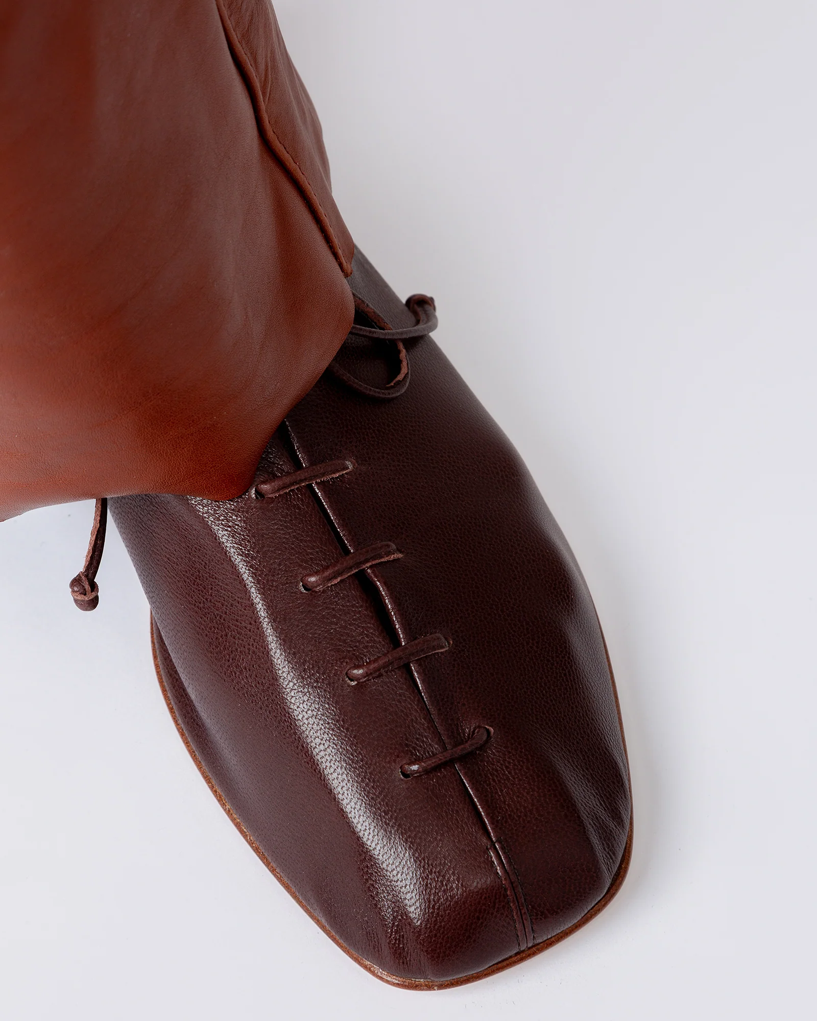PLEGADA SHINY - Deconstructed Lace-up Shoe - Image 5
