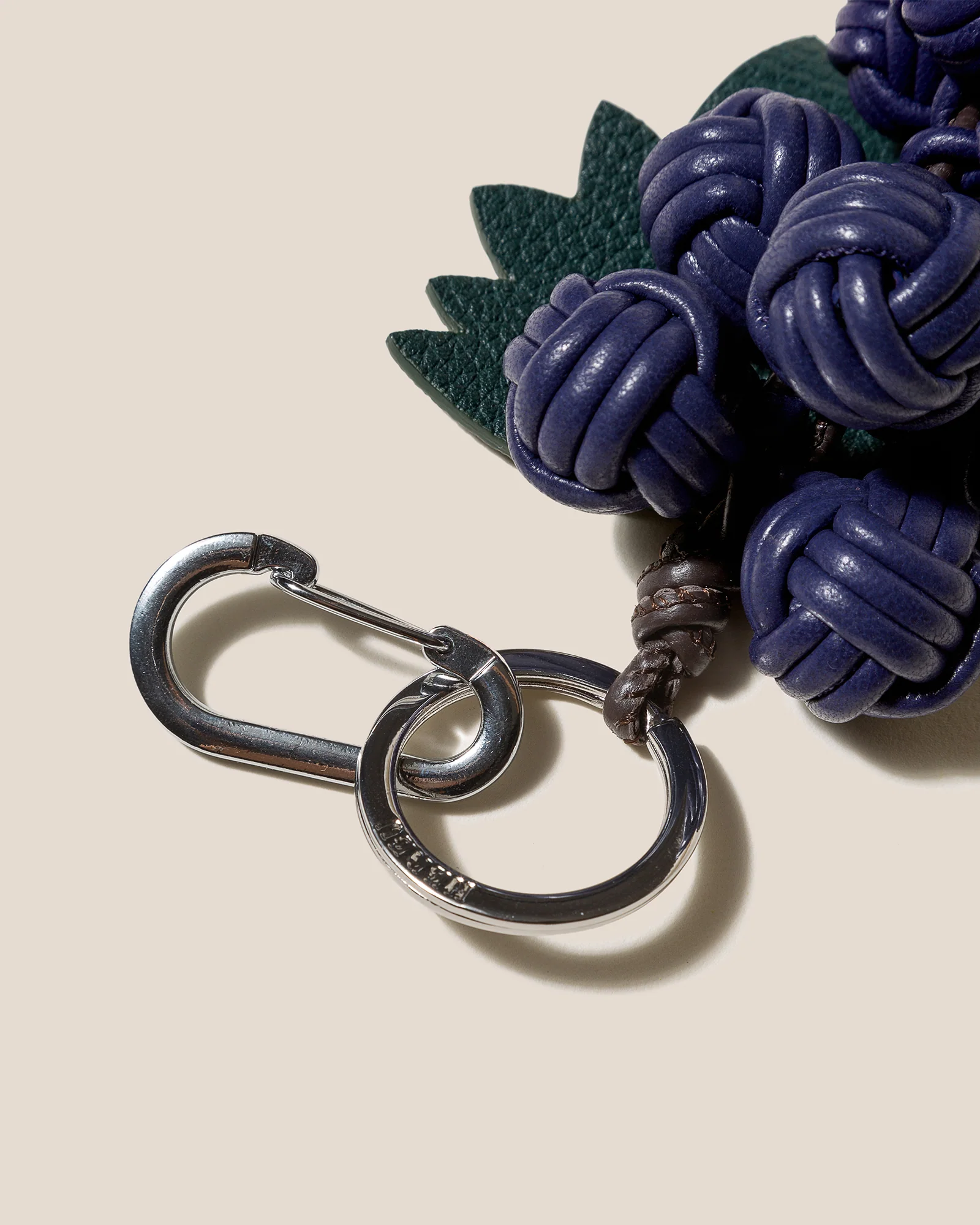 RAÏM - Hand-Knotted Grapes Leather Key Holder - Image 5