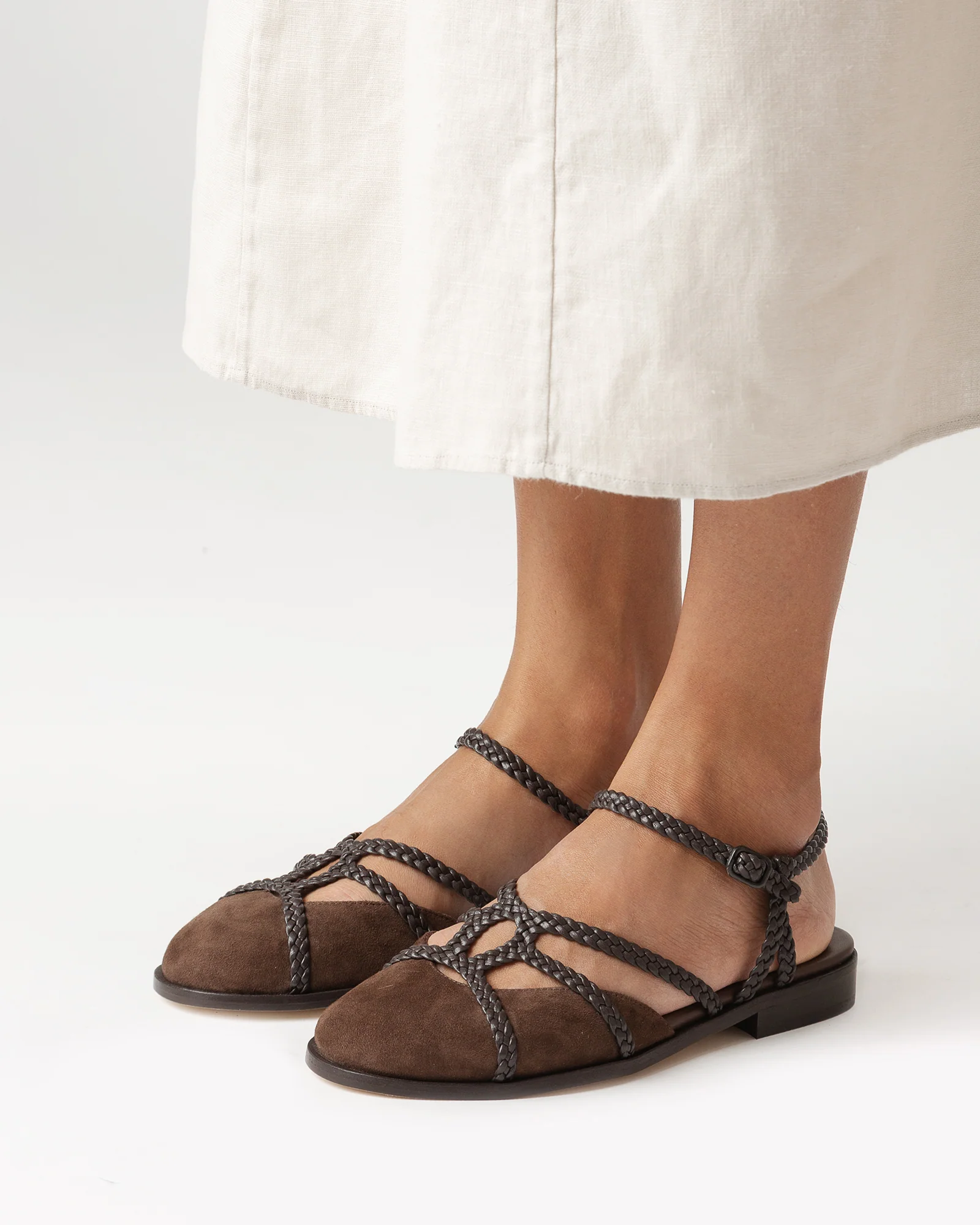 RANYA - Woven Round-Toe Sandal - Image 5