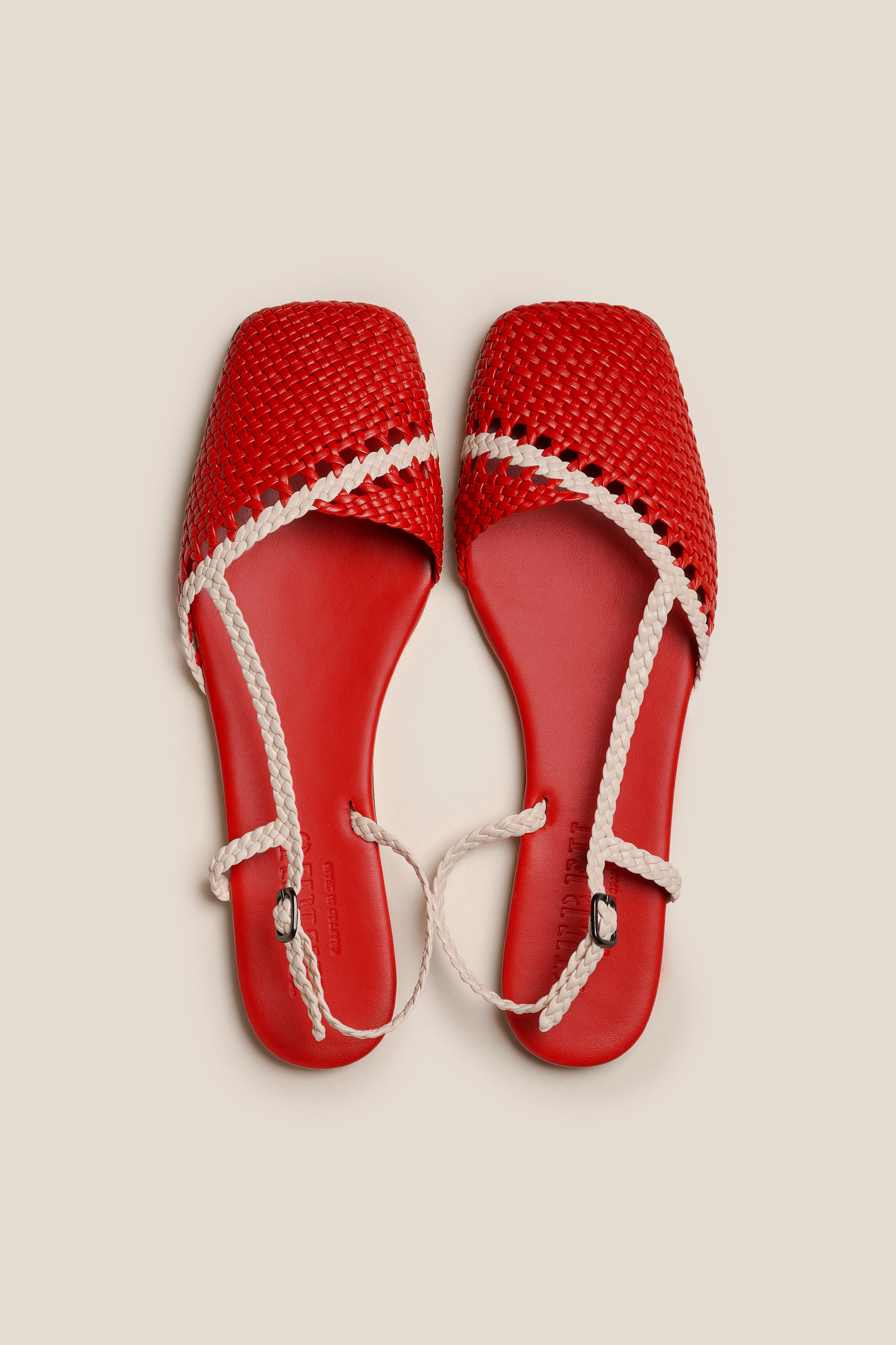 RONDAIA - Woven Asymmetrical Sandal - Image 3