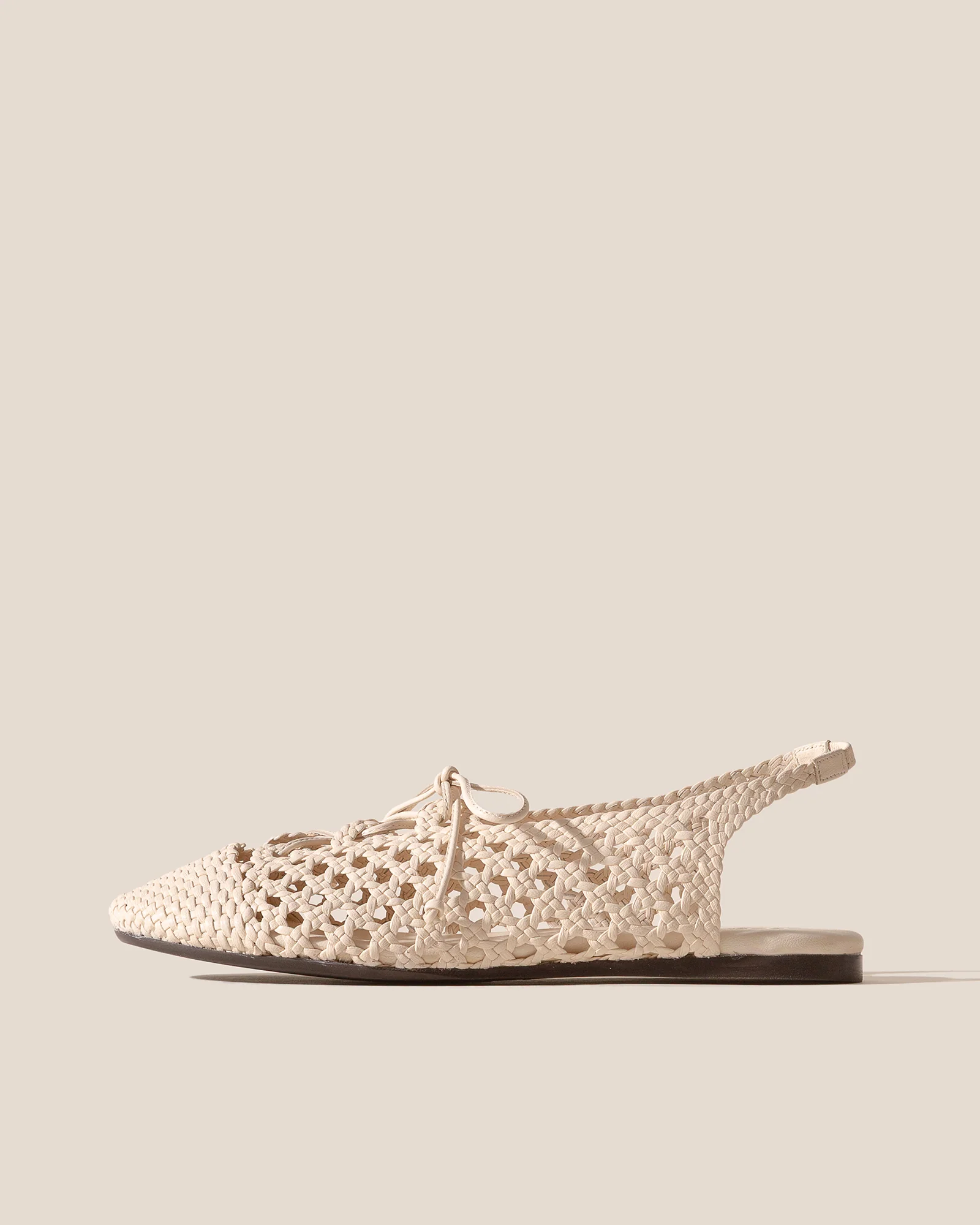 SARDANA - Lace-up Woven Slingback Sandal - Image 2