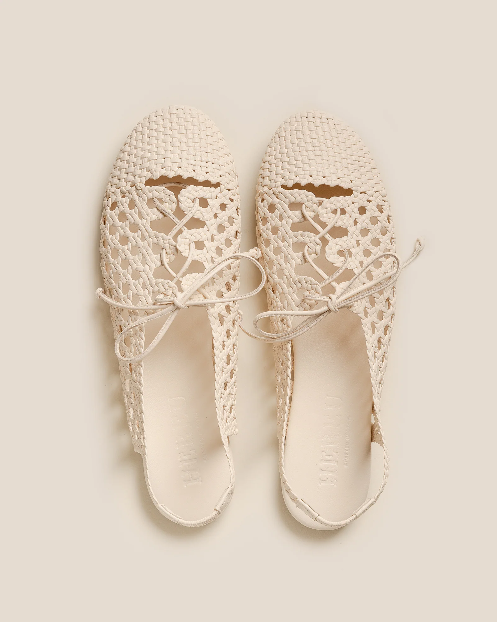 SARDANA - Lace-up Woven Slingback Sandal - Image 3