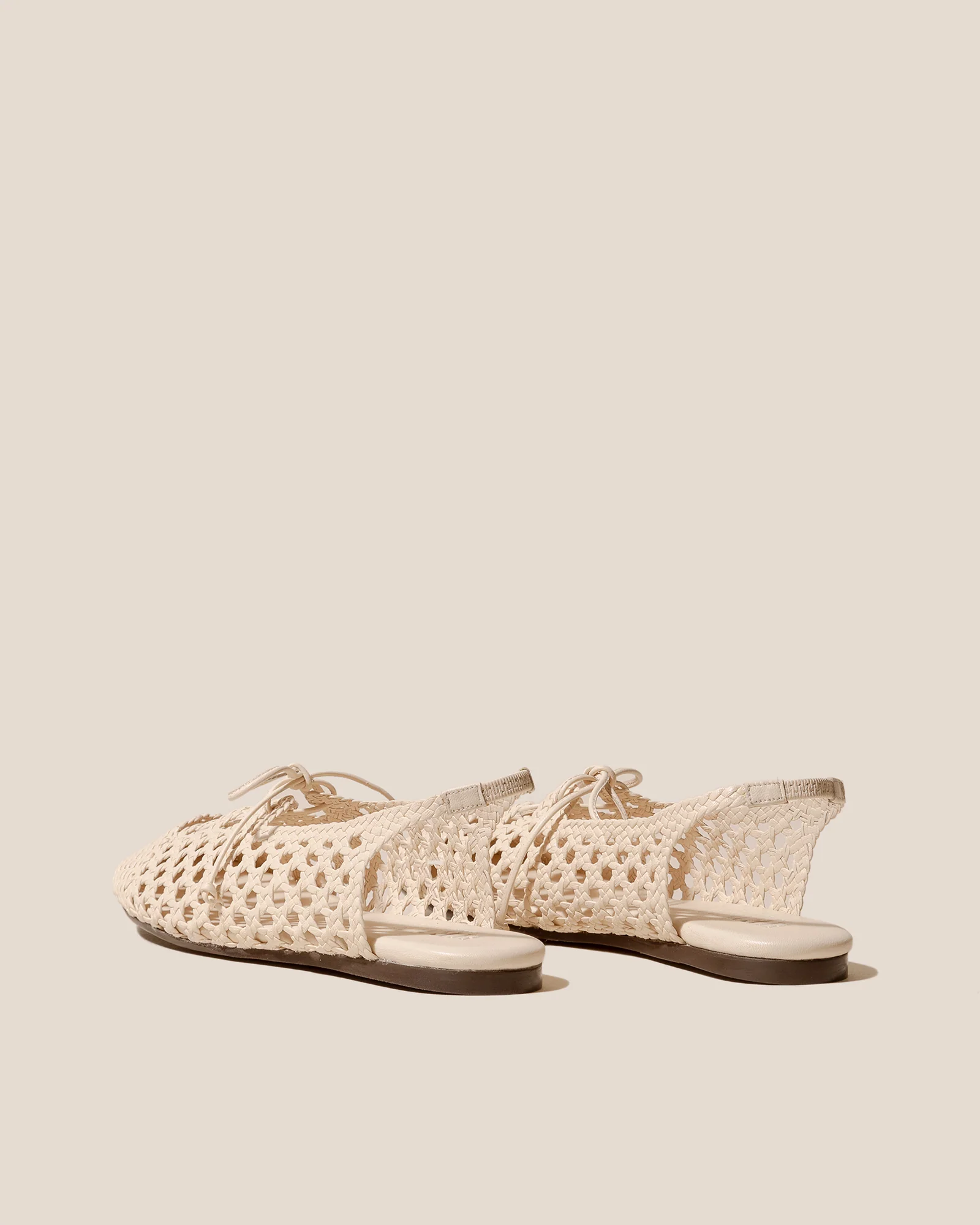 SARDANA - Lace-up Woven Slingback Sandal - Image 4